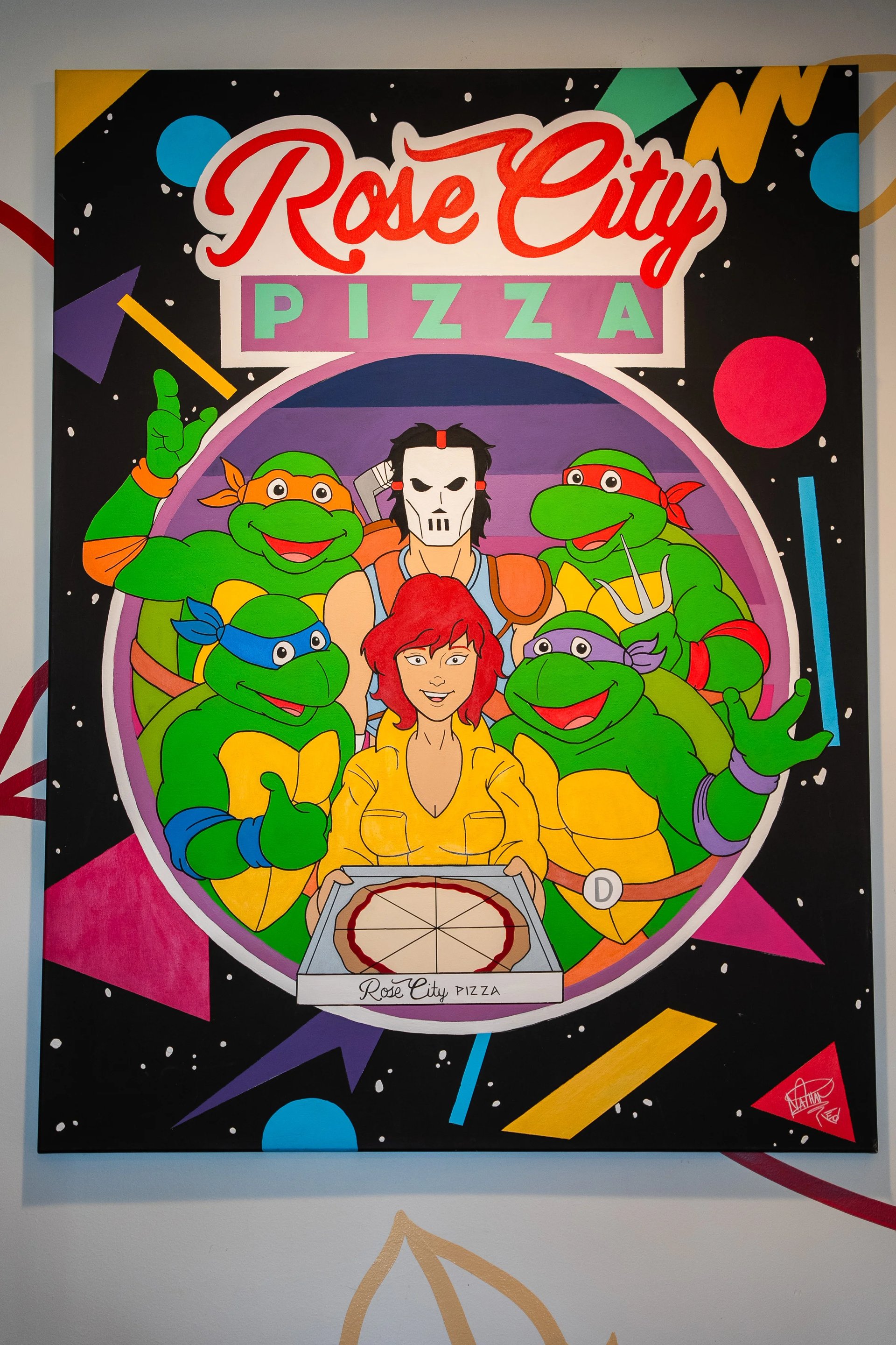 Rose City Pizza mural