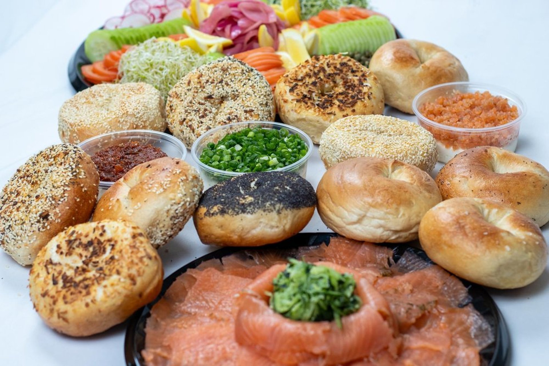 Bagels and platters