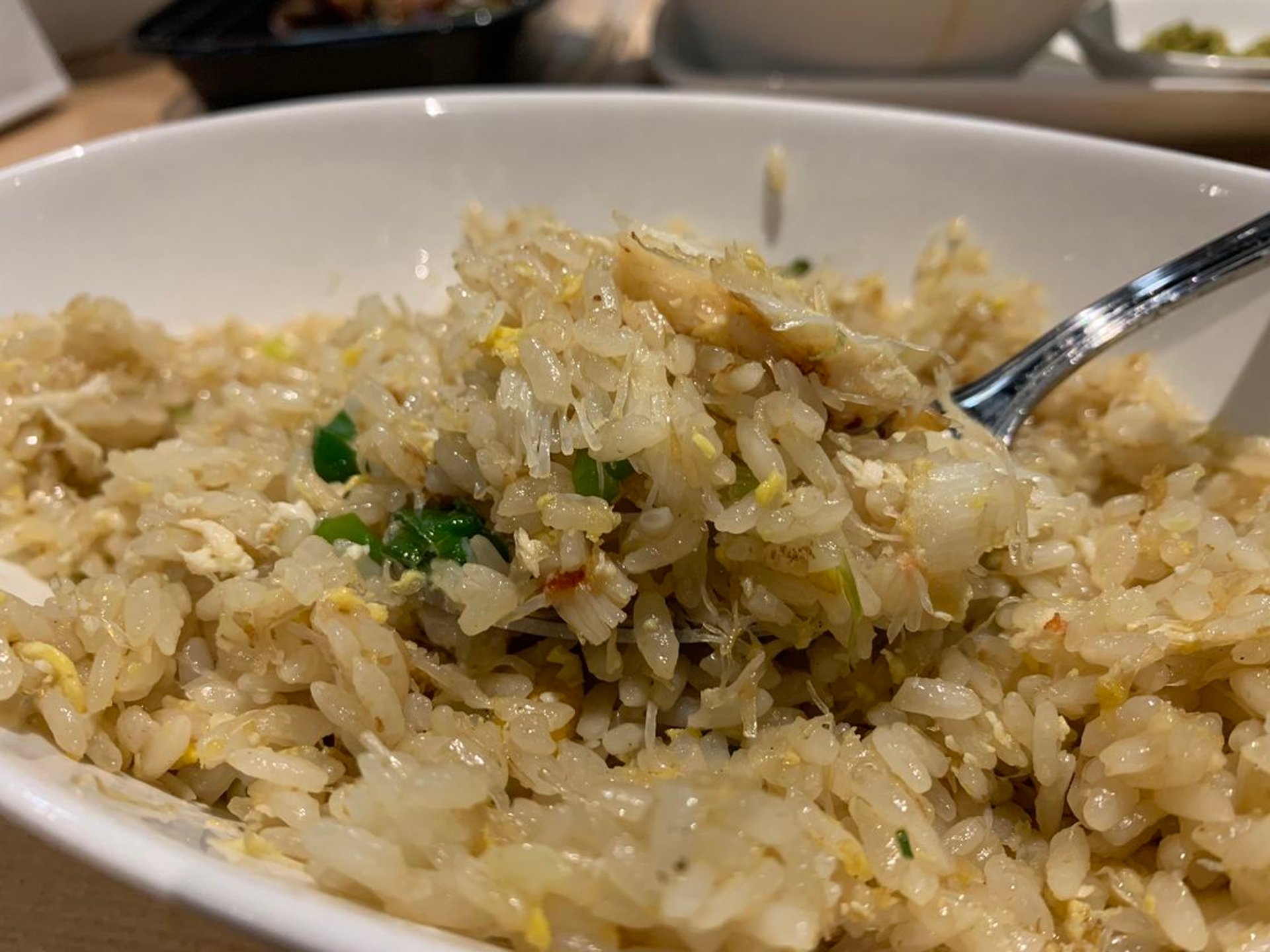 Dungeness crab fried rice at Dan in Pasadena, CA.