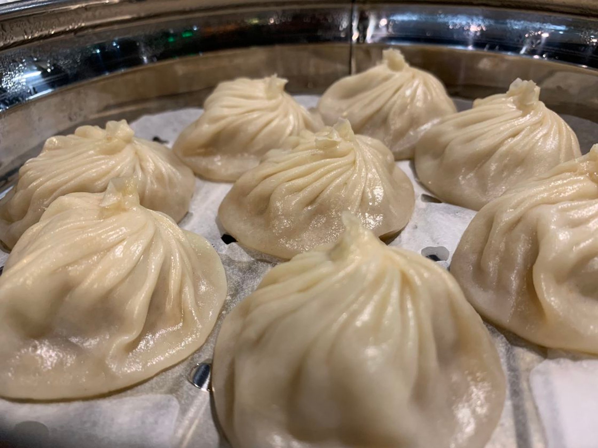 The xiaolongbao at Dan are larger and contain more soup than the ones at Din Tai Fung, resulting in a more comforting dish.