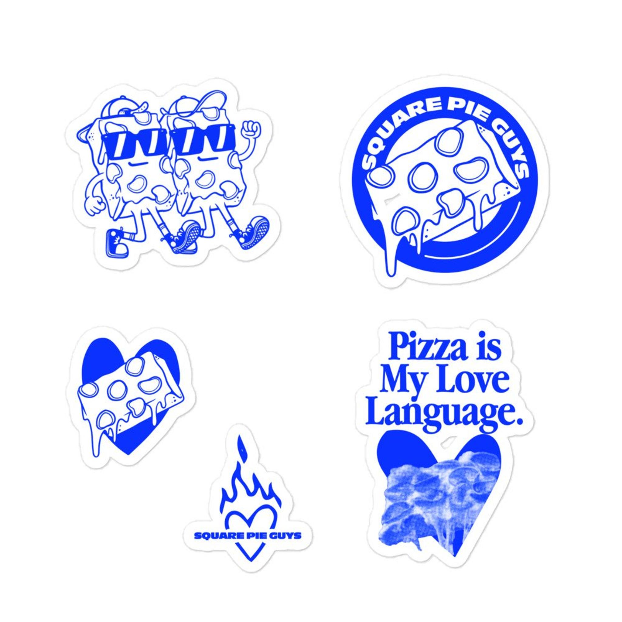 Square Pie Guys Sticker Pack