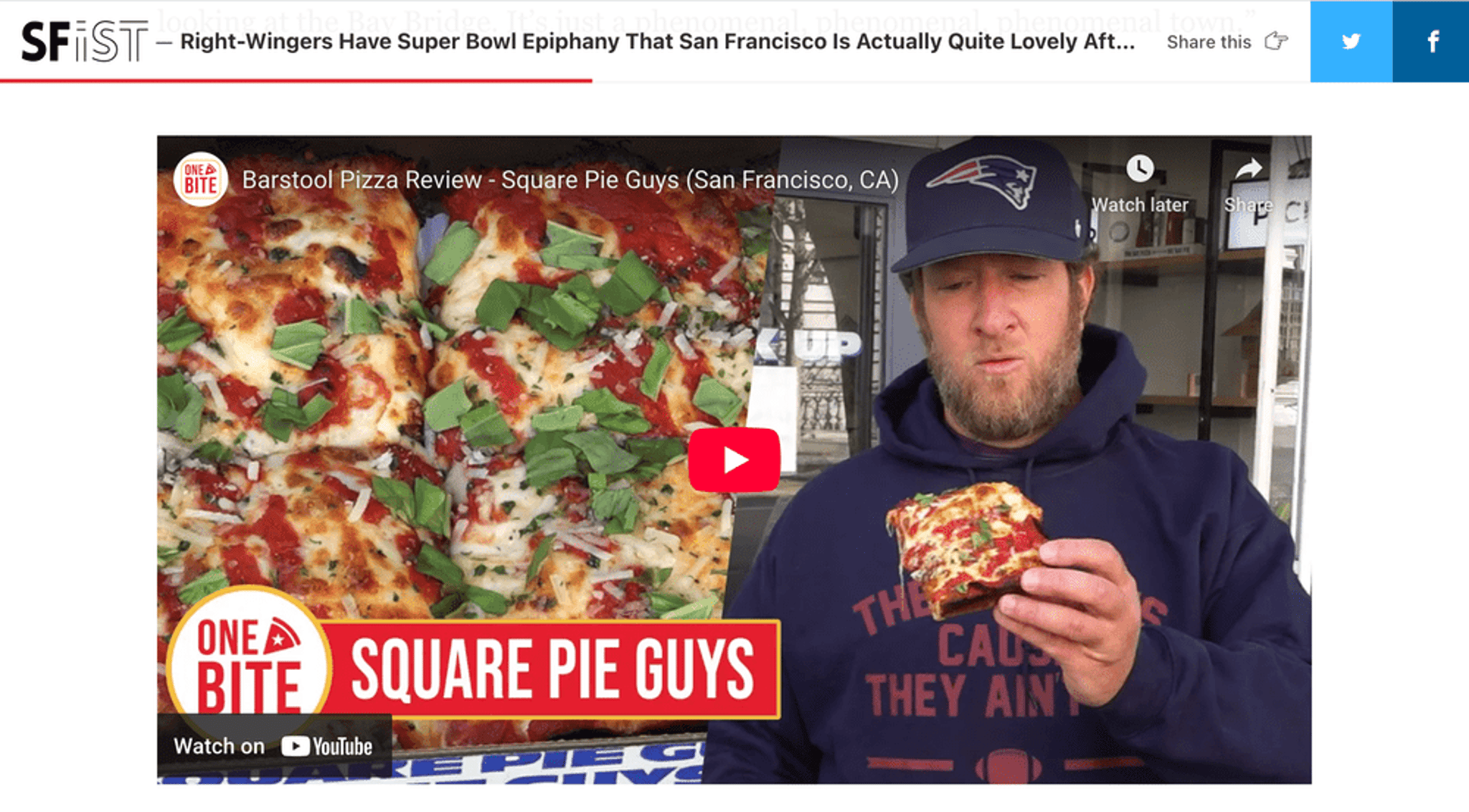 Square Pie Guys get named the Best Detroit-style pizza in the Bay Area.