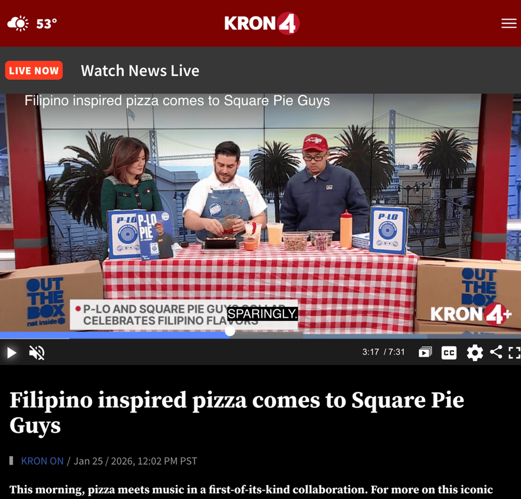 Filipino inspired pizza comes to Square Pie Guys