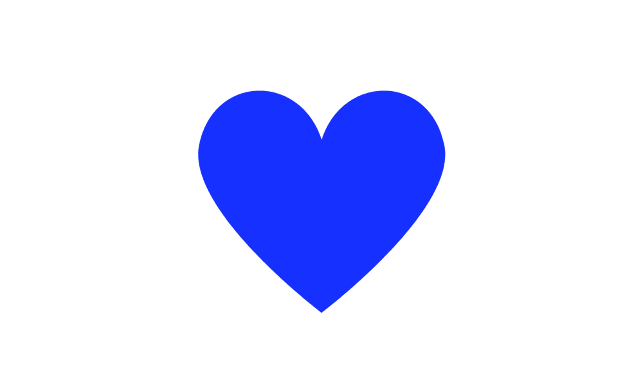 Blue heart icon