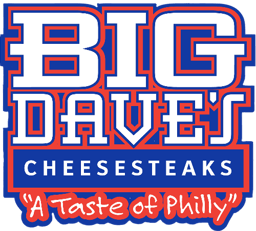 Big Dave's Cheesesteaks logo featuring the Taste of Philly branding