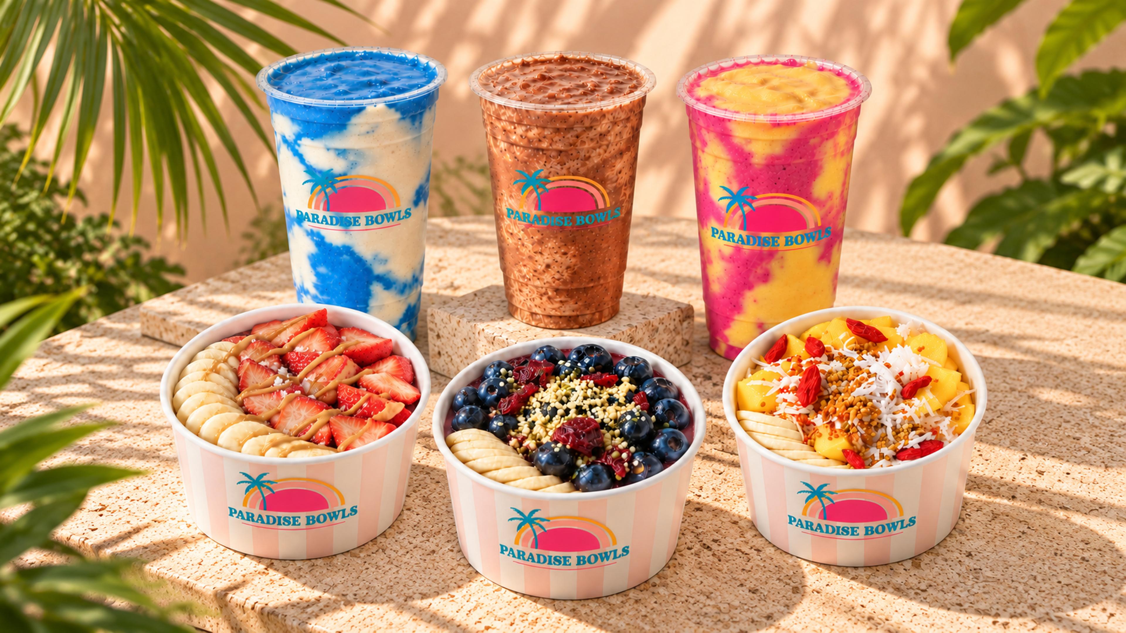 The Sol Collection bowls and smoothies from Paradise Bowls