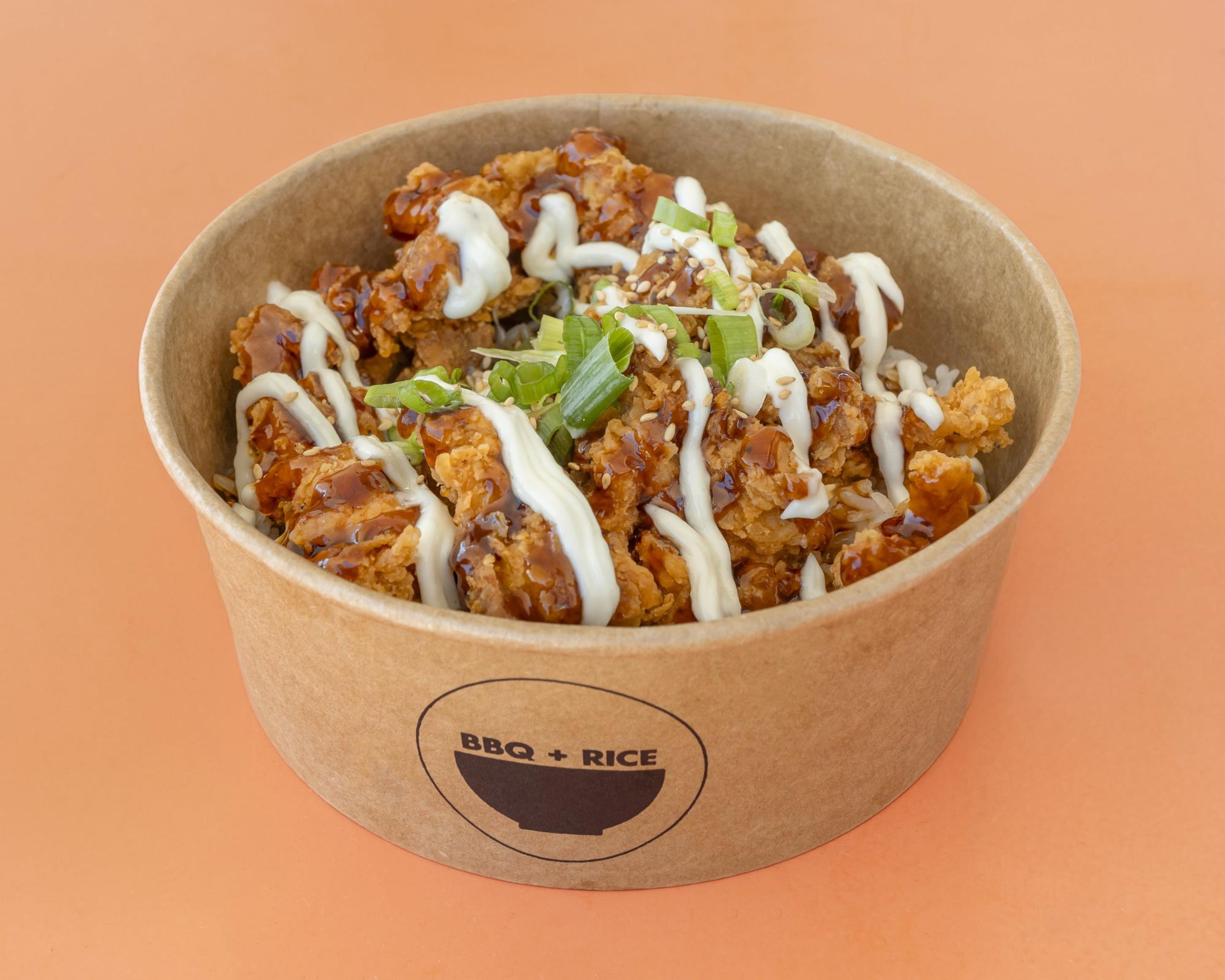 Soy Garlic Fried Chicken Bowl