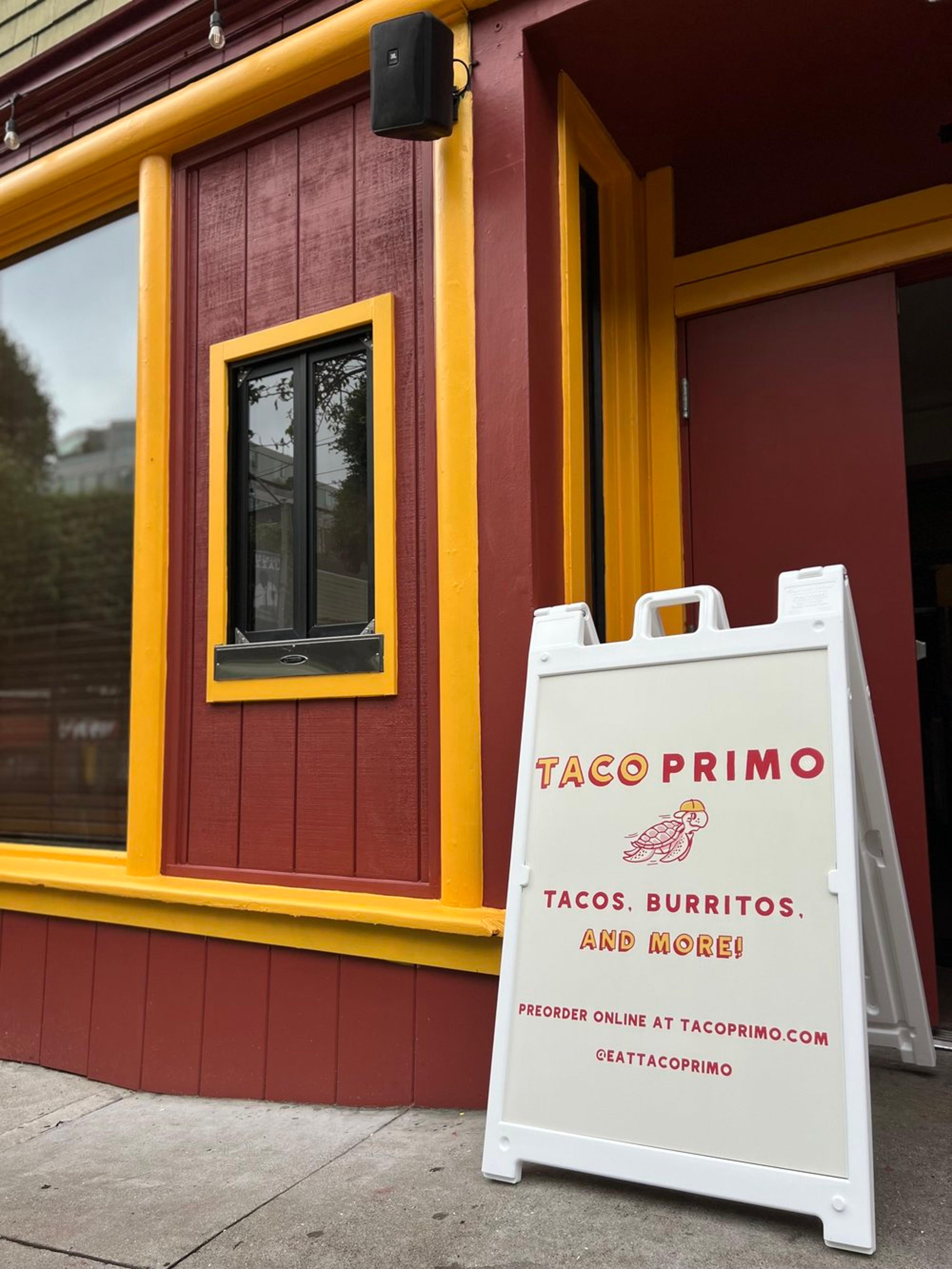 Taco Primo Fillmore Street storefront