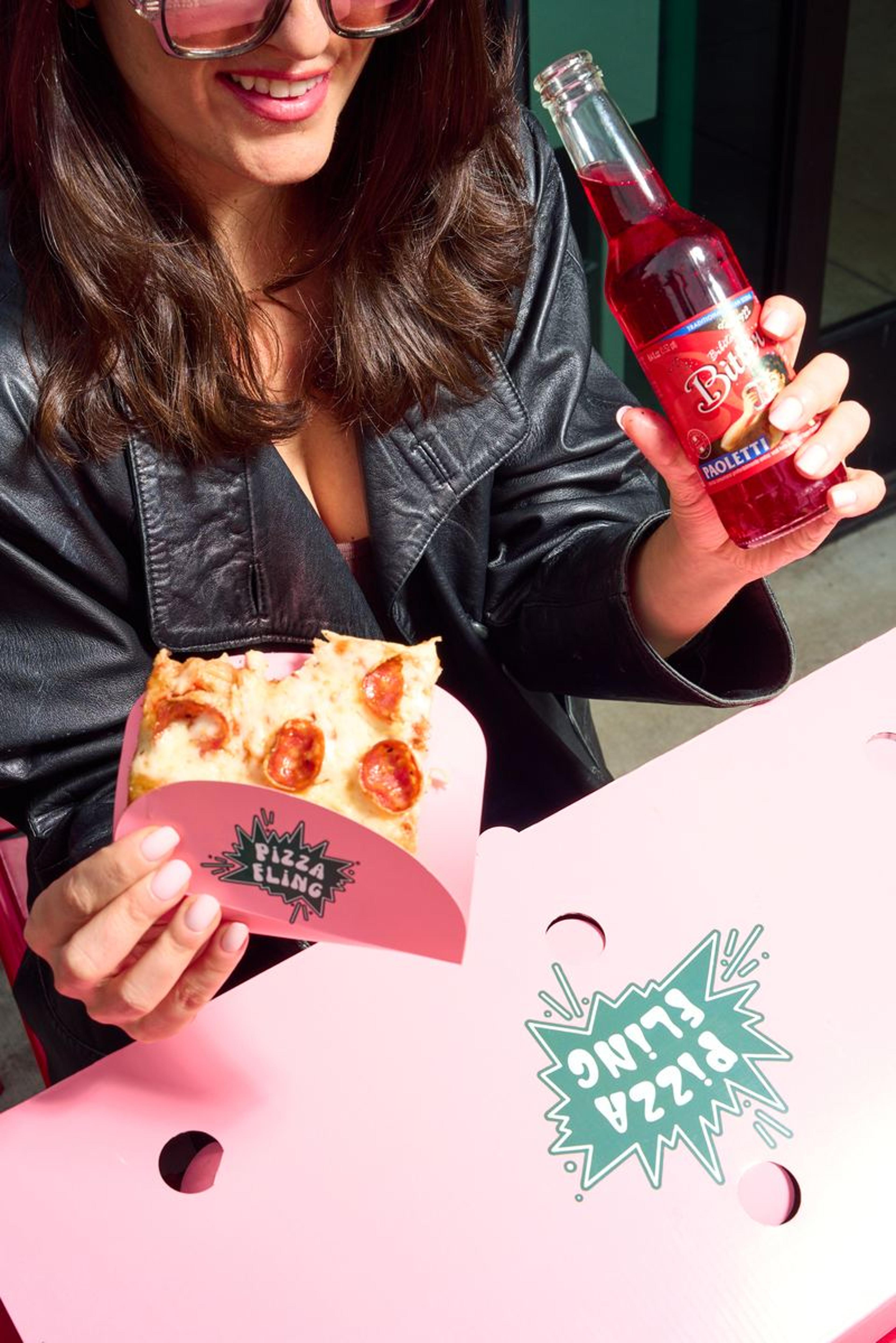 Italian pizza and drinks at Pizza Fling