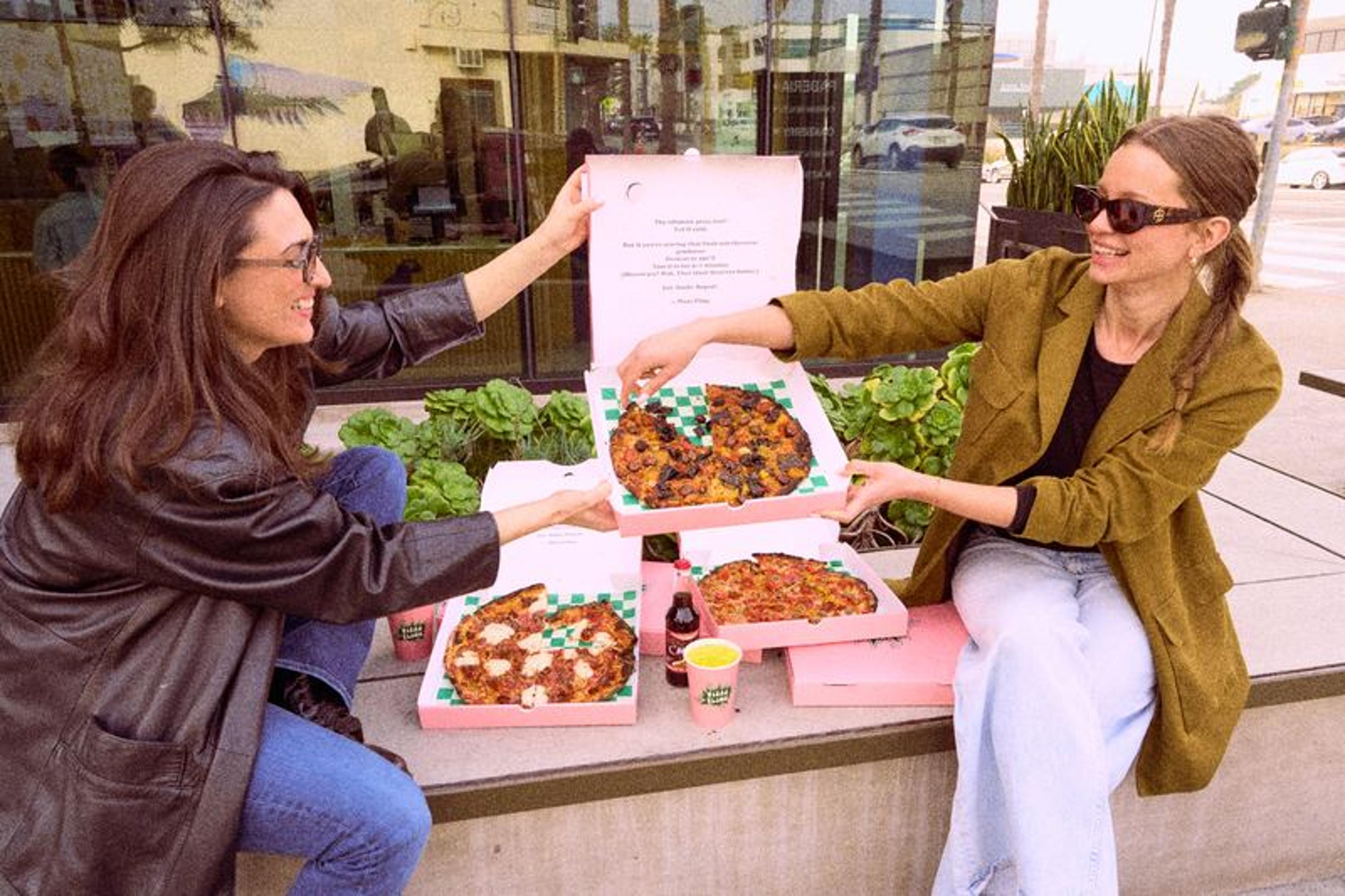 Pizza Fling storefront on Wilshire Blvd in Santa Monica