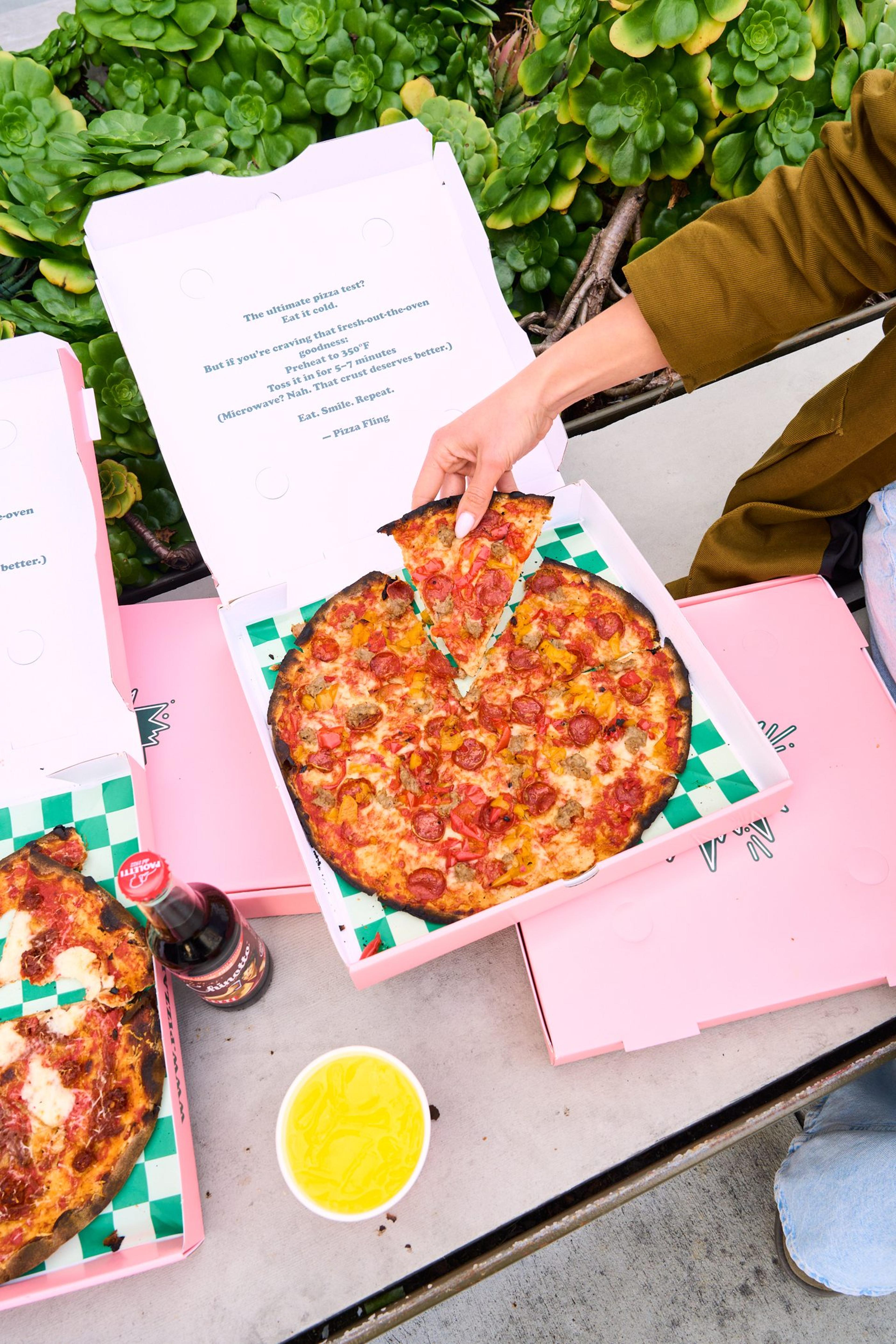Authentic Italian pizza from Pizza Fling in Santa Monica