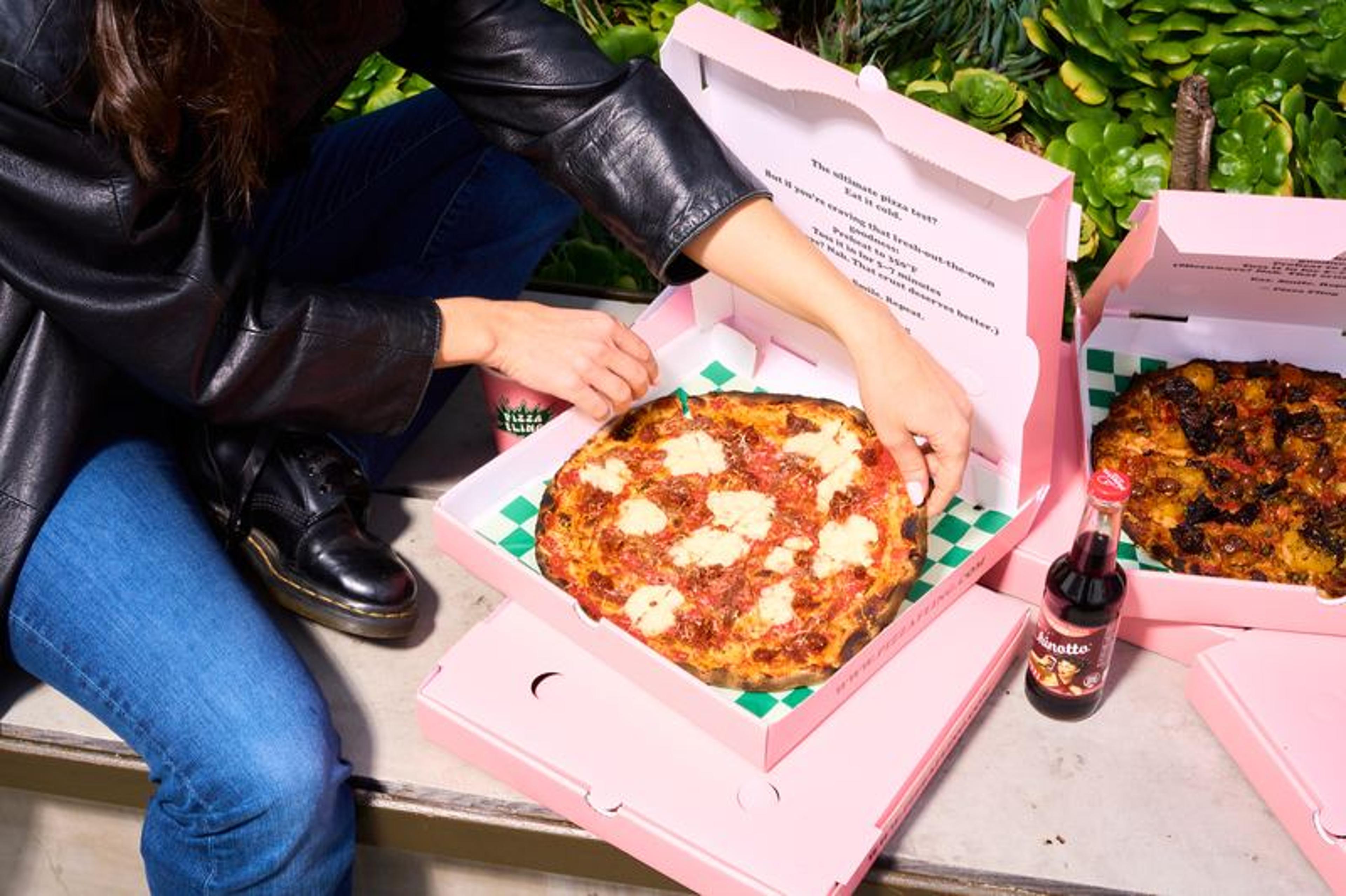 Pizza made with fresh ingredients imported from Italy