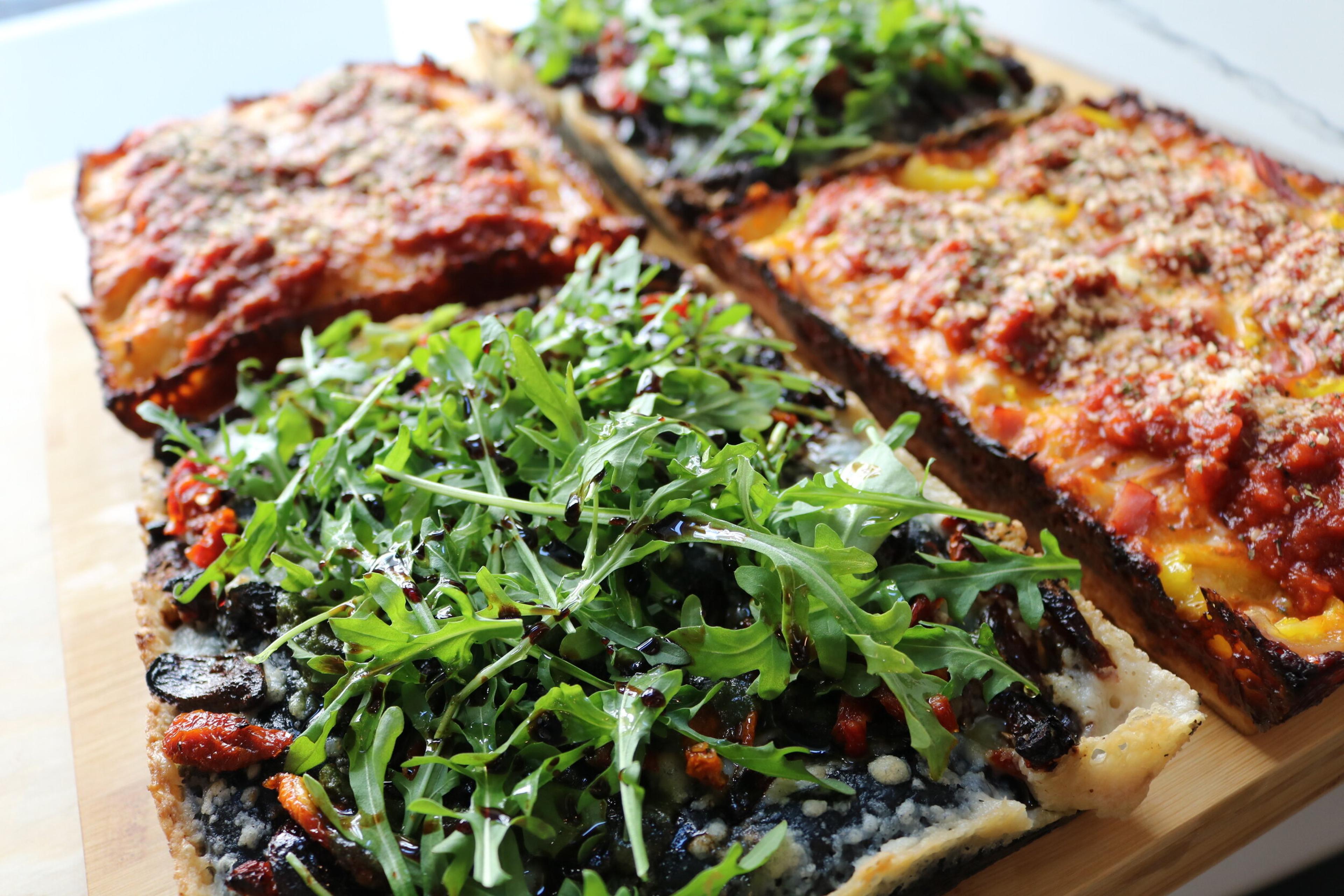 Dtown Pizzeria pizza and dishes