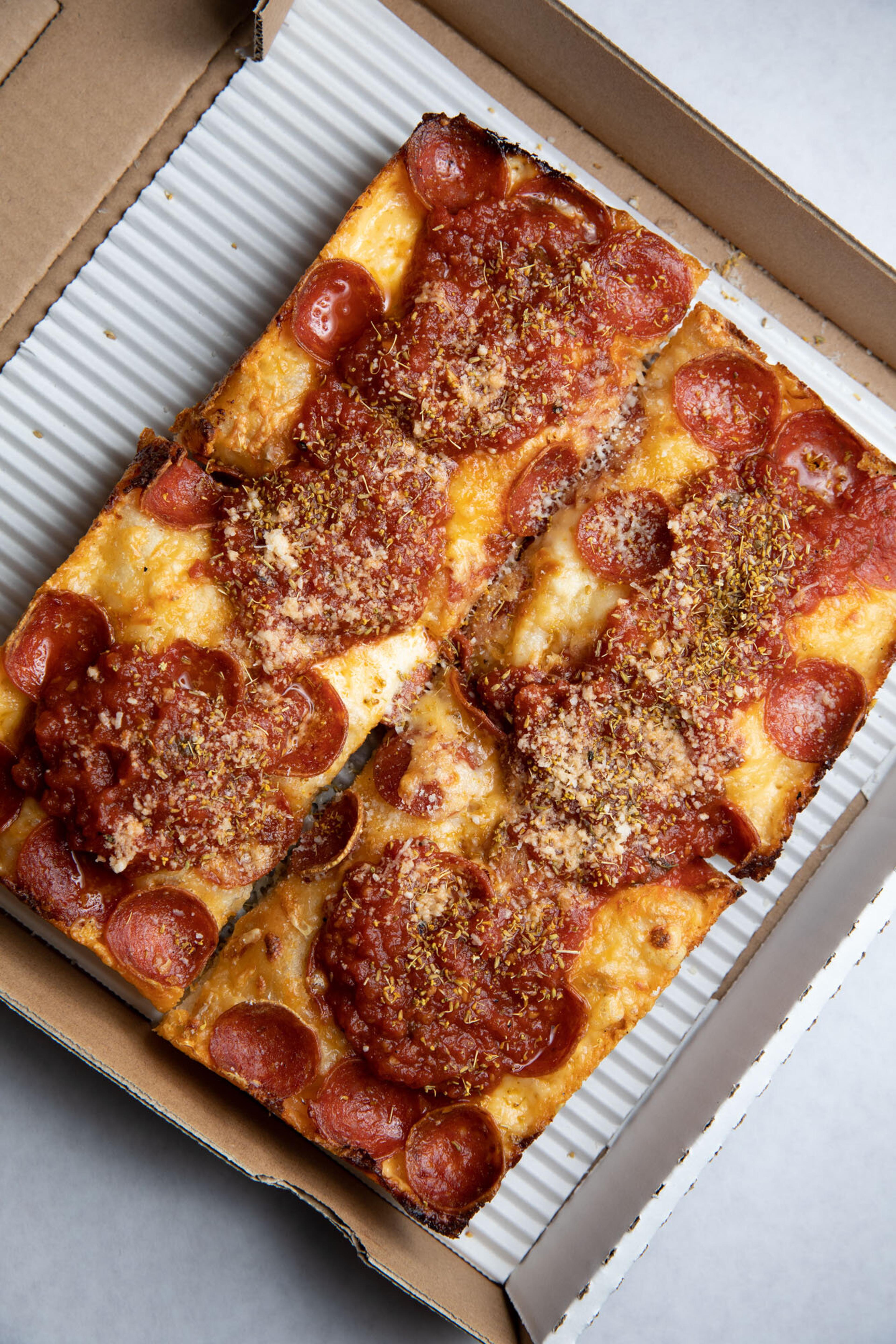 Dtown Pizzeria pizza and dishes