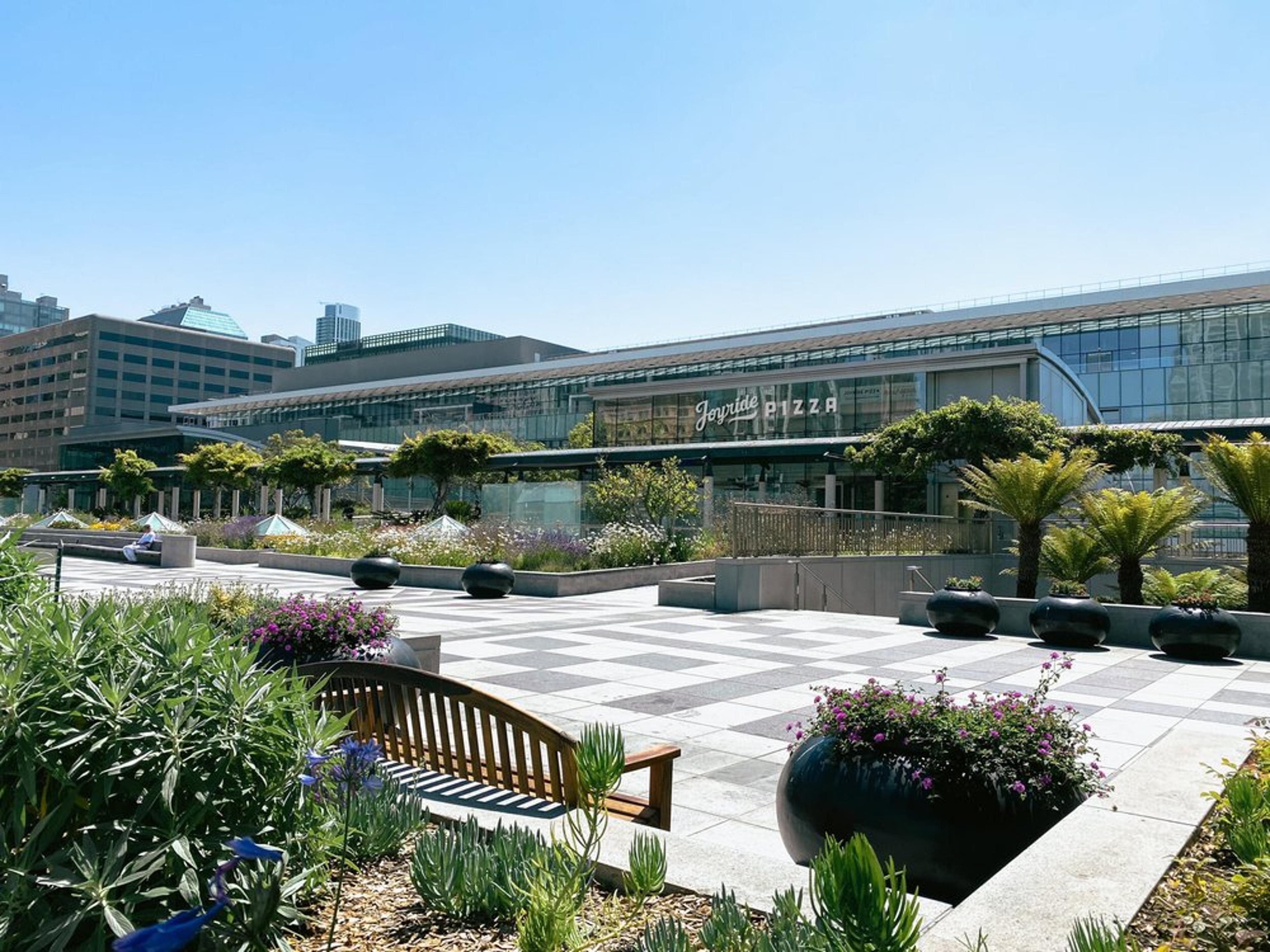 Joyride Pizza event space above the Moscone Center at Yerba Buena Gardens