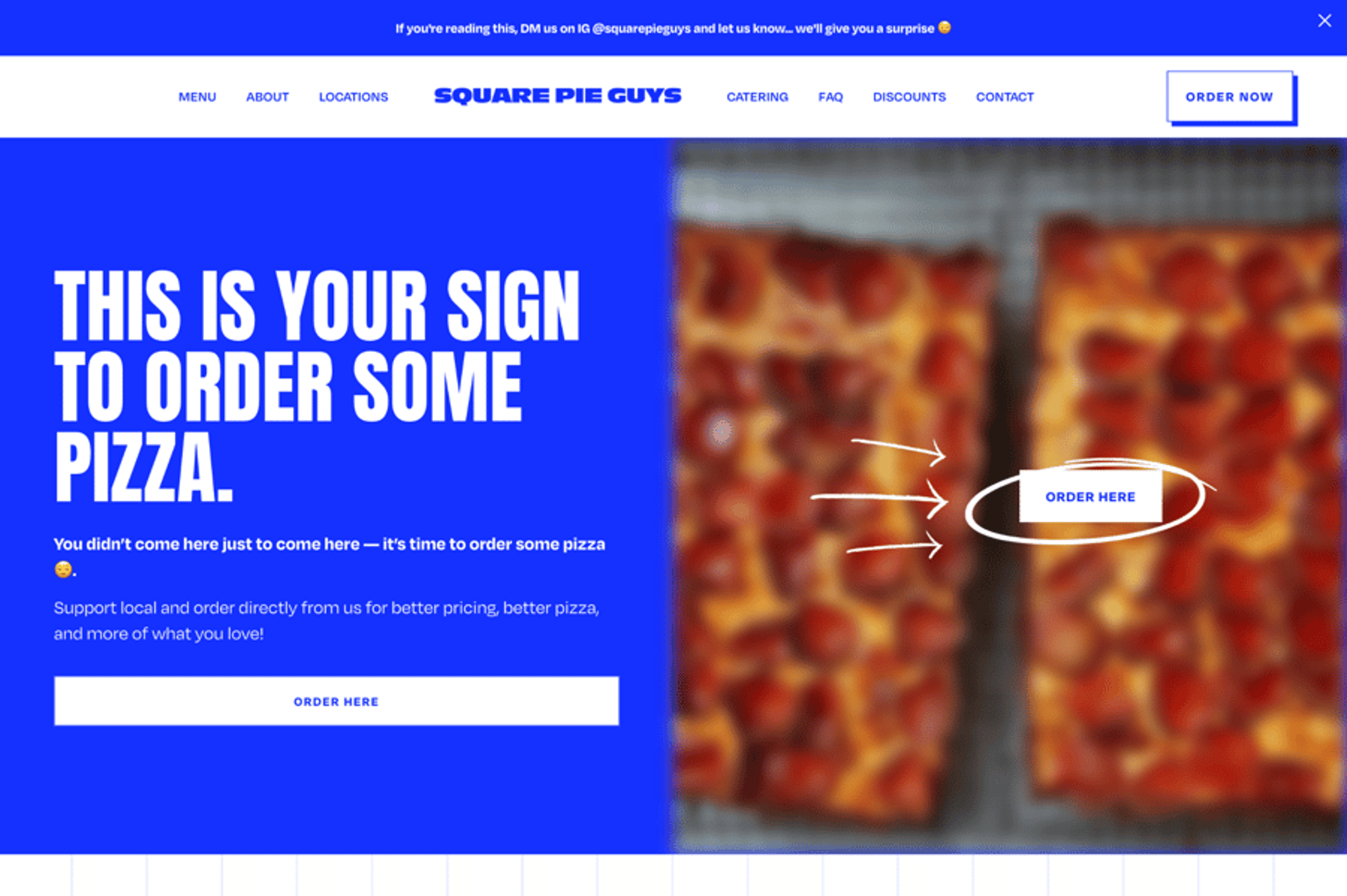 Square Pie Guys website