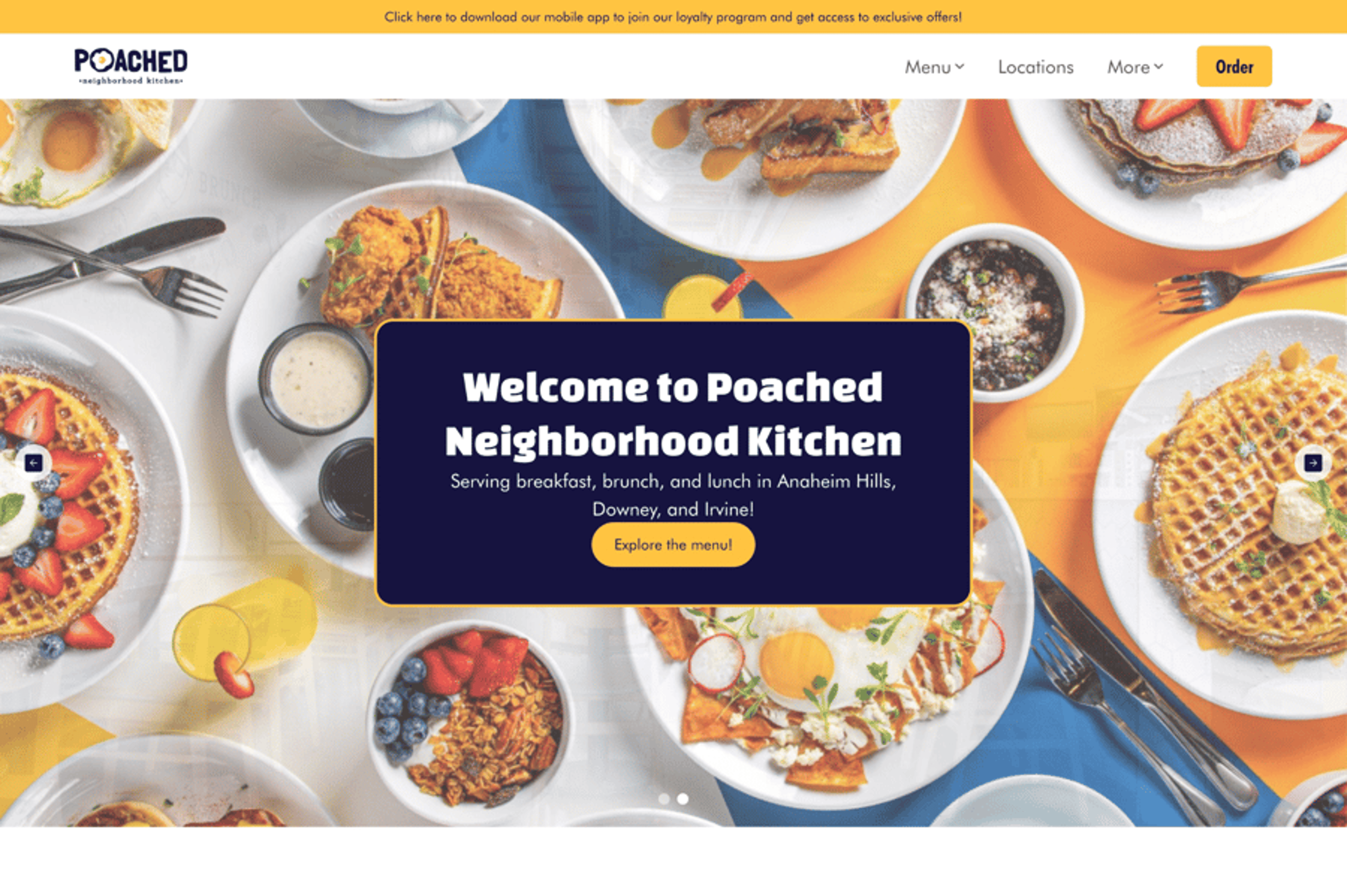 Poached Neighborhood Kitchen website