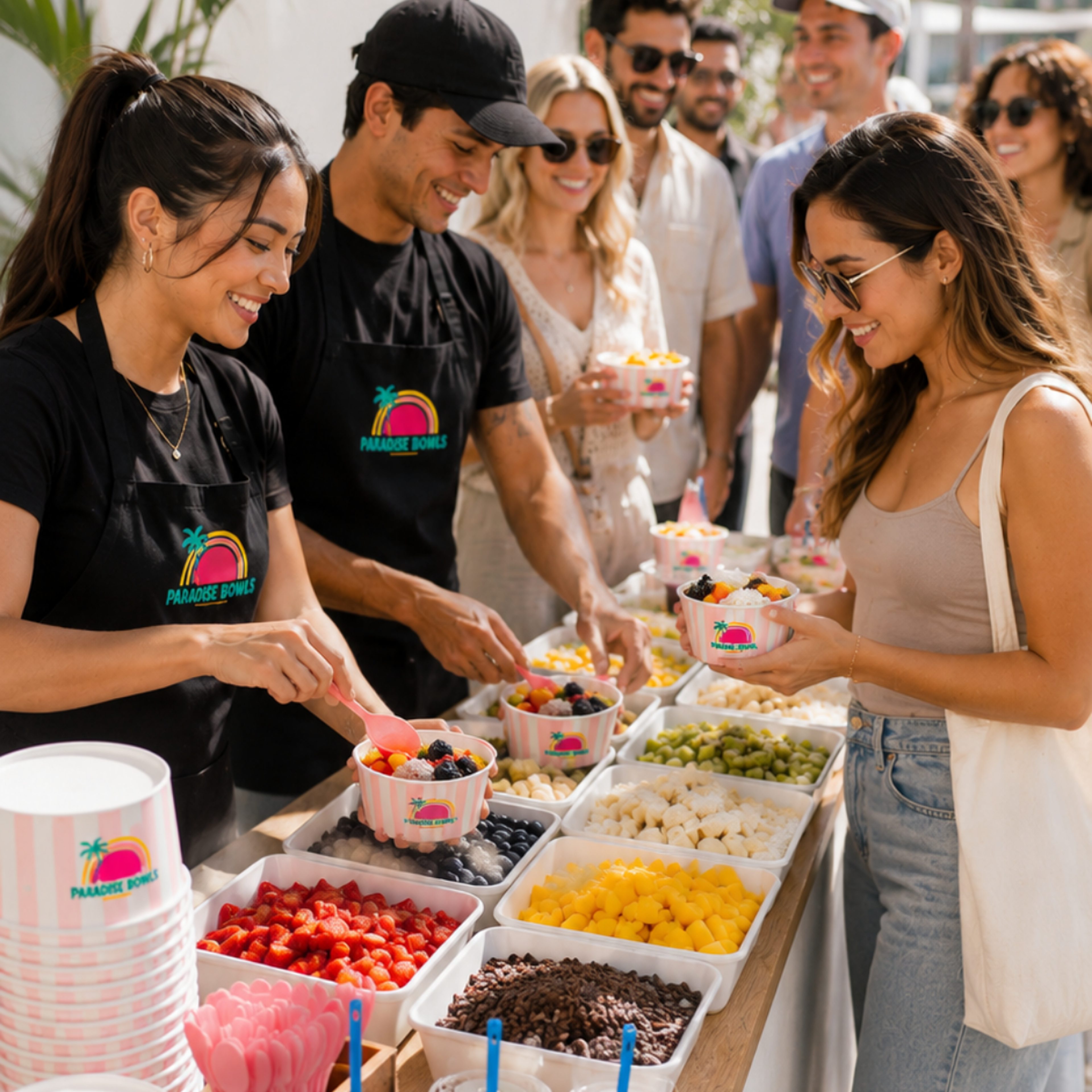 Paradise Bowls corporate catering bowl bar