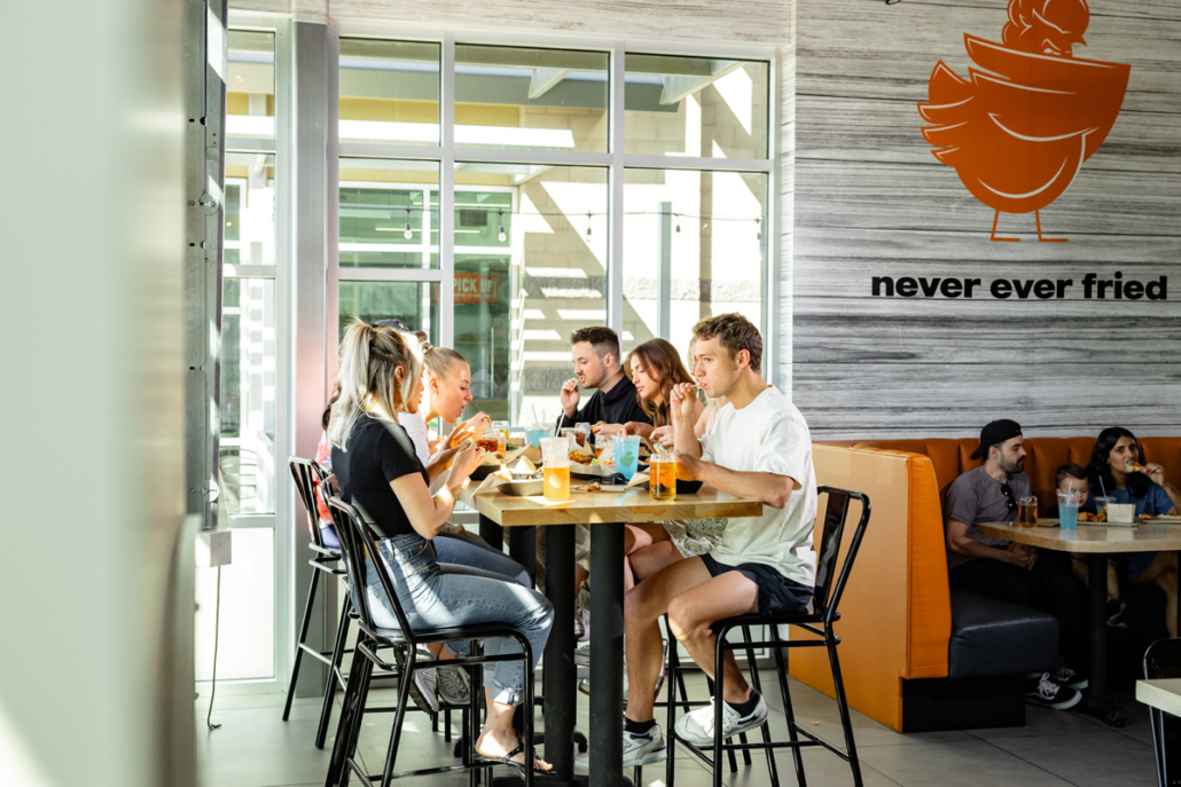 guests dining at sneakybird
