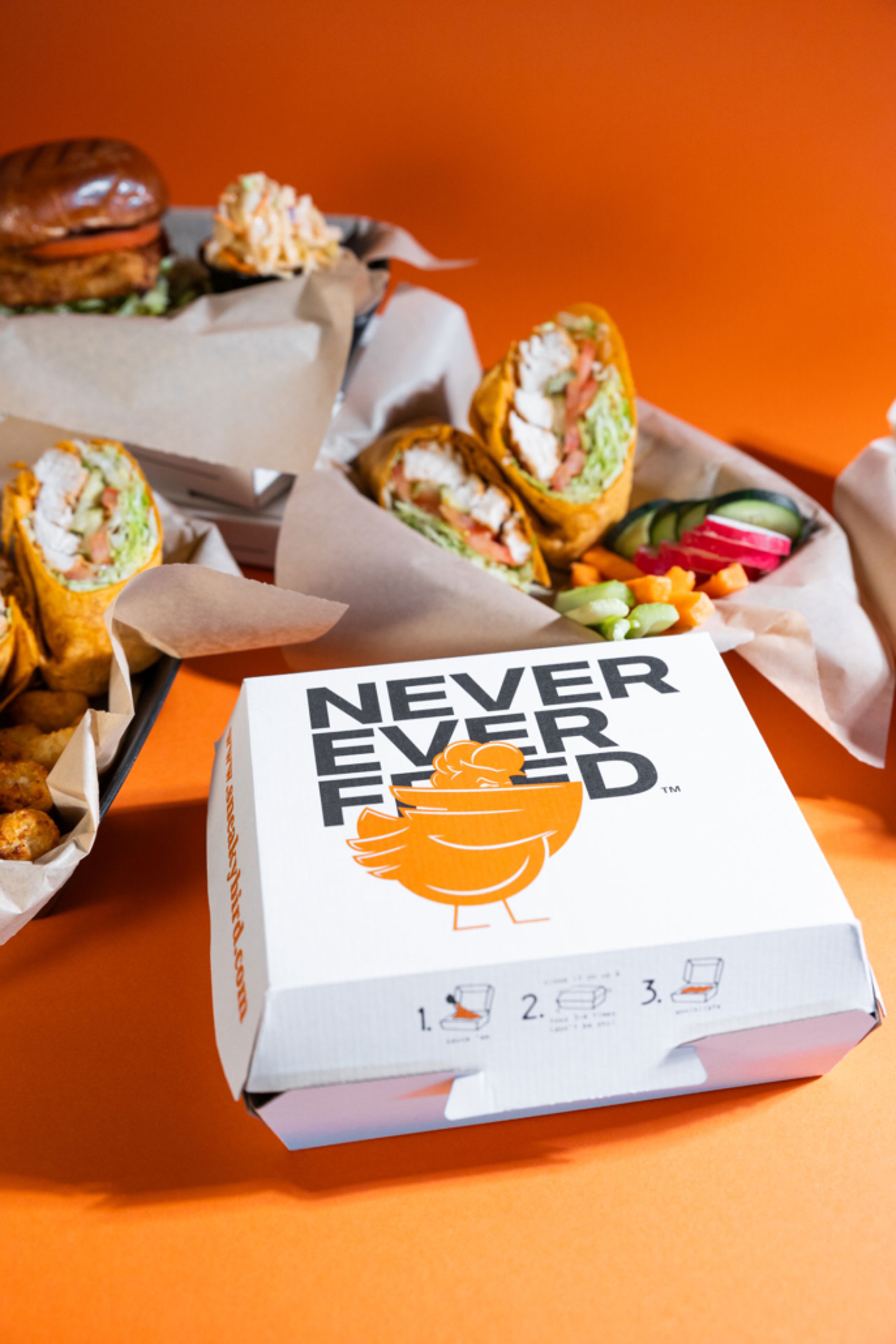 never ever fried box
