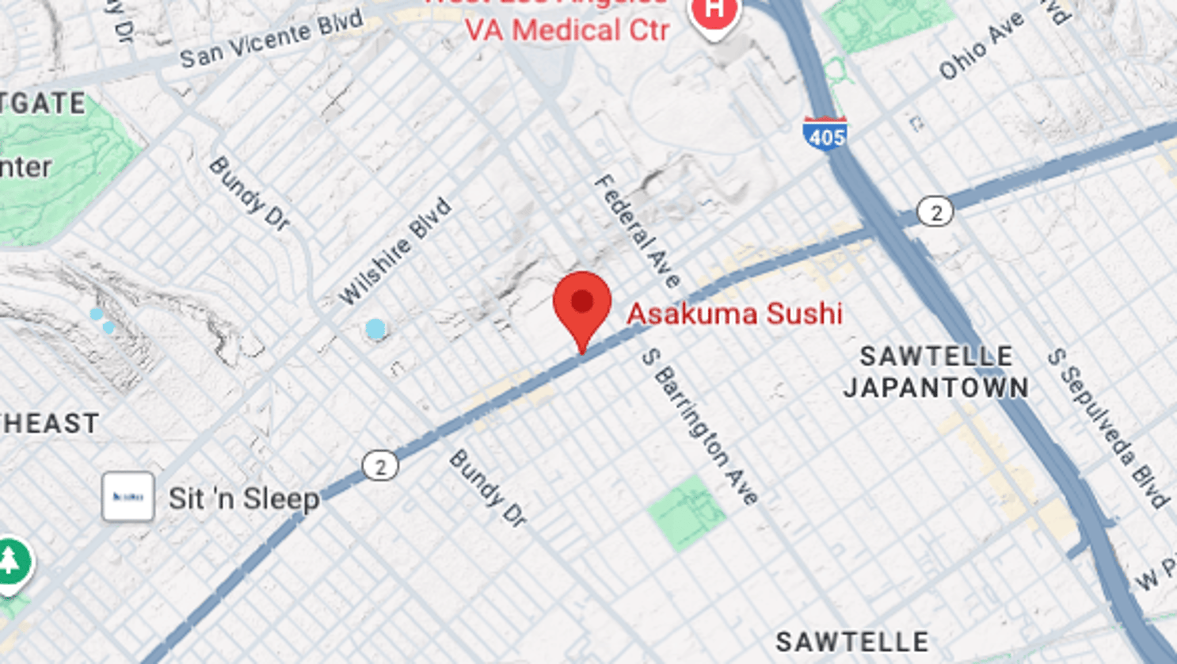 SANTA MONICA / WEST LA map