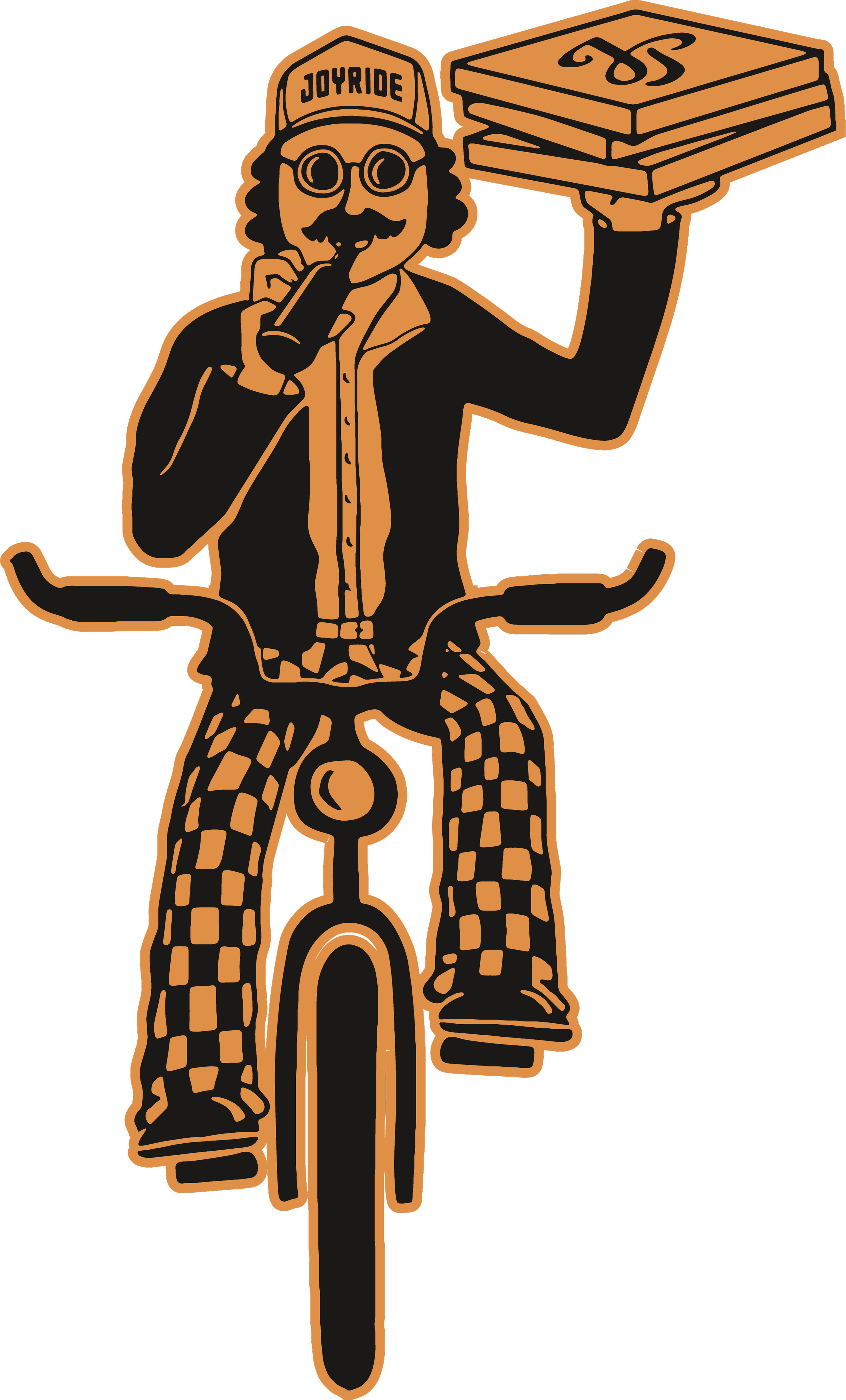 Cyclist, Orange
