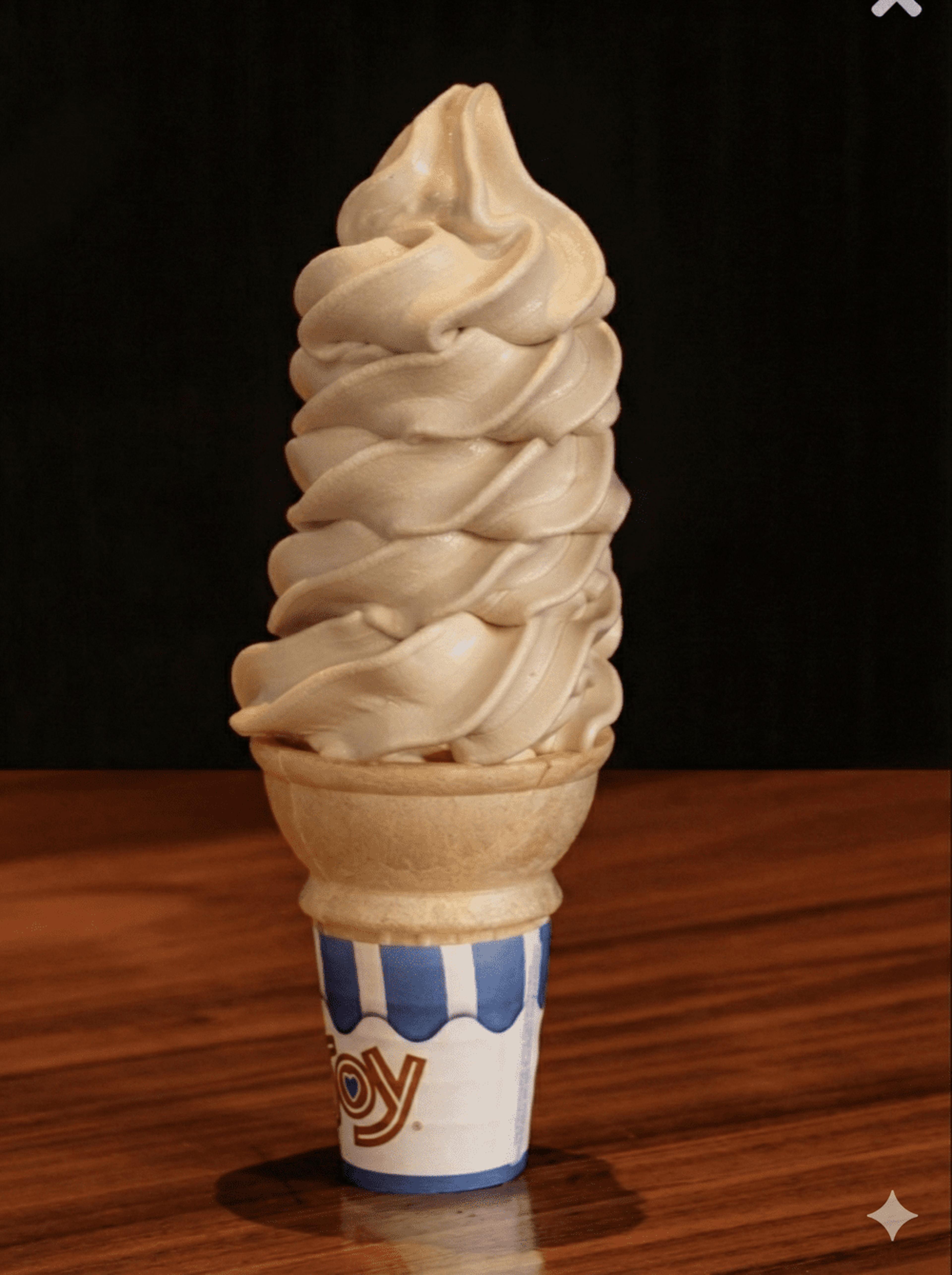 Salted caramel soft serve