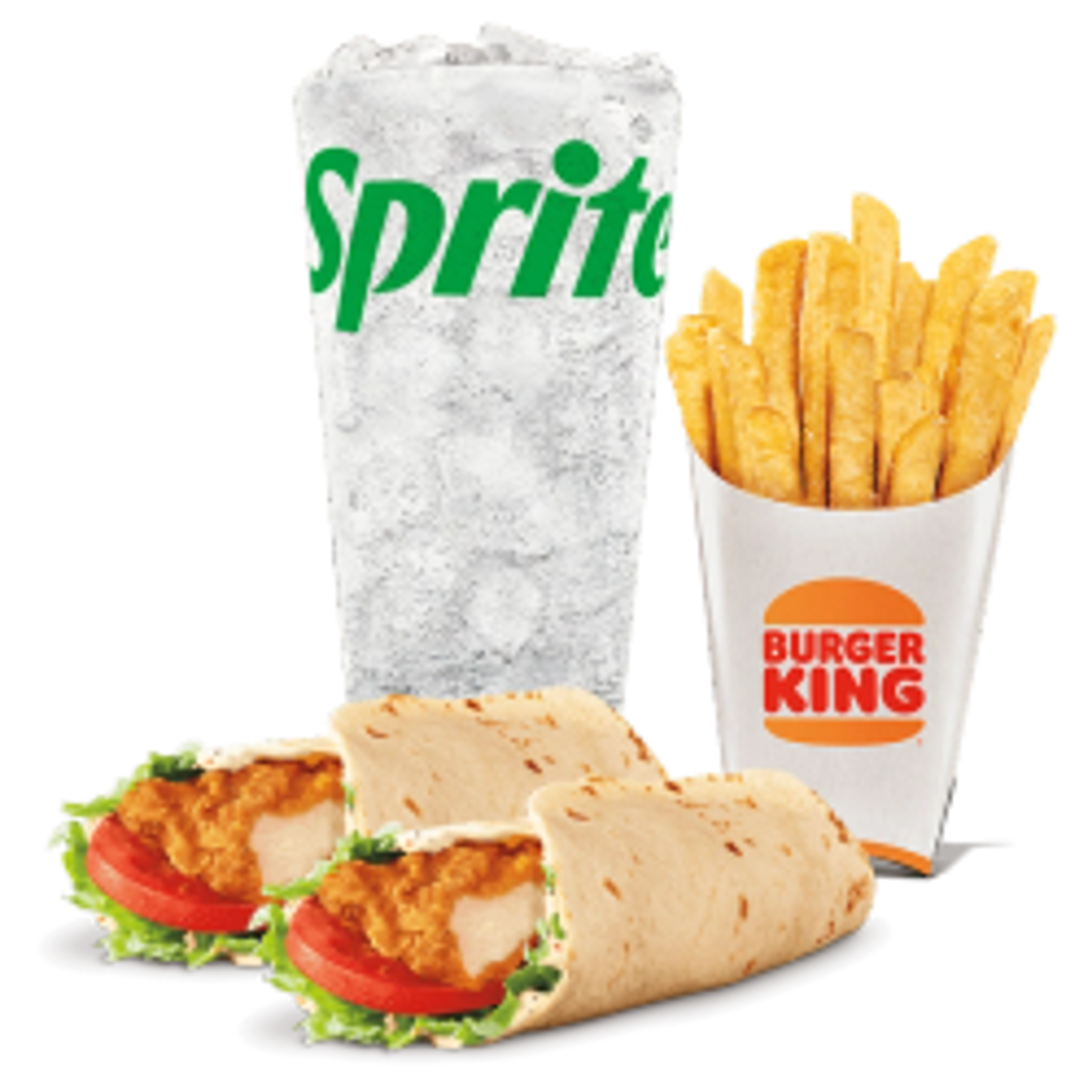 Two Royal Crispy Wraps Meal