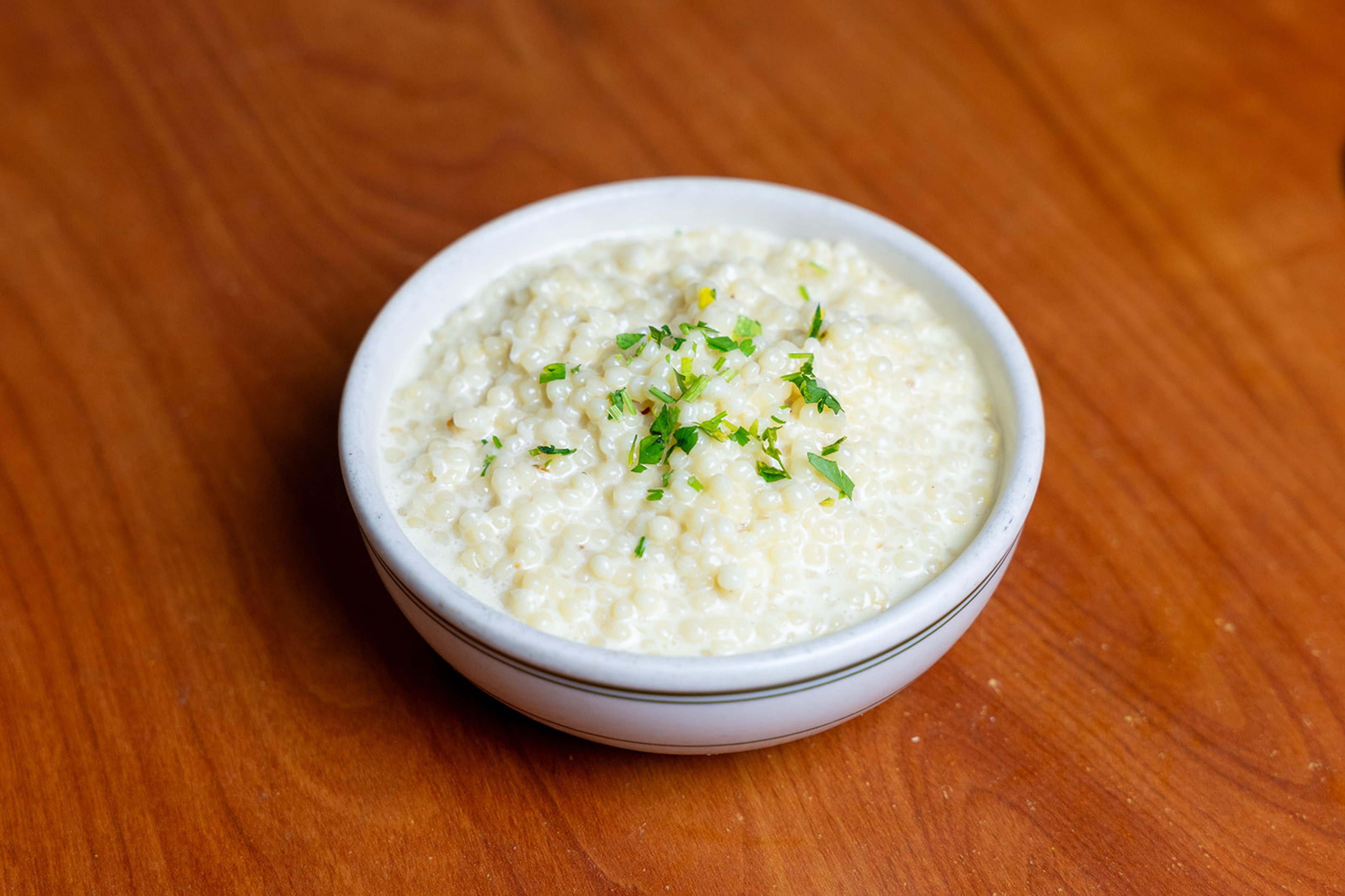Creamy Pastina with fresh herbs