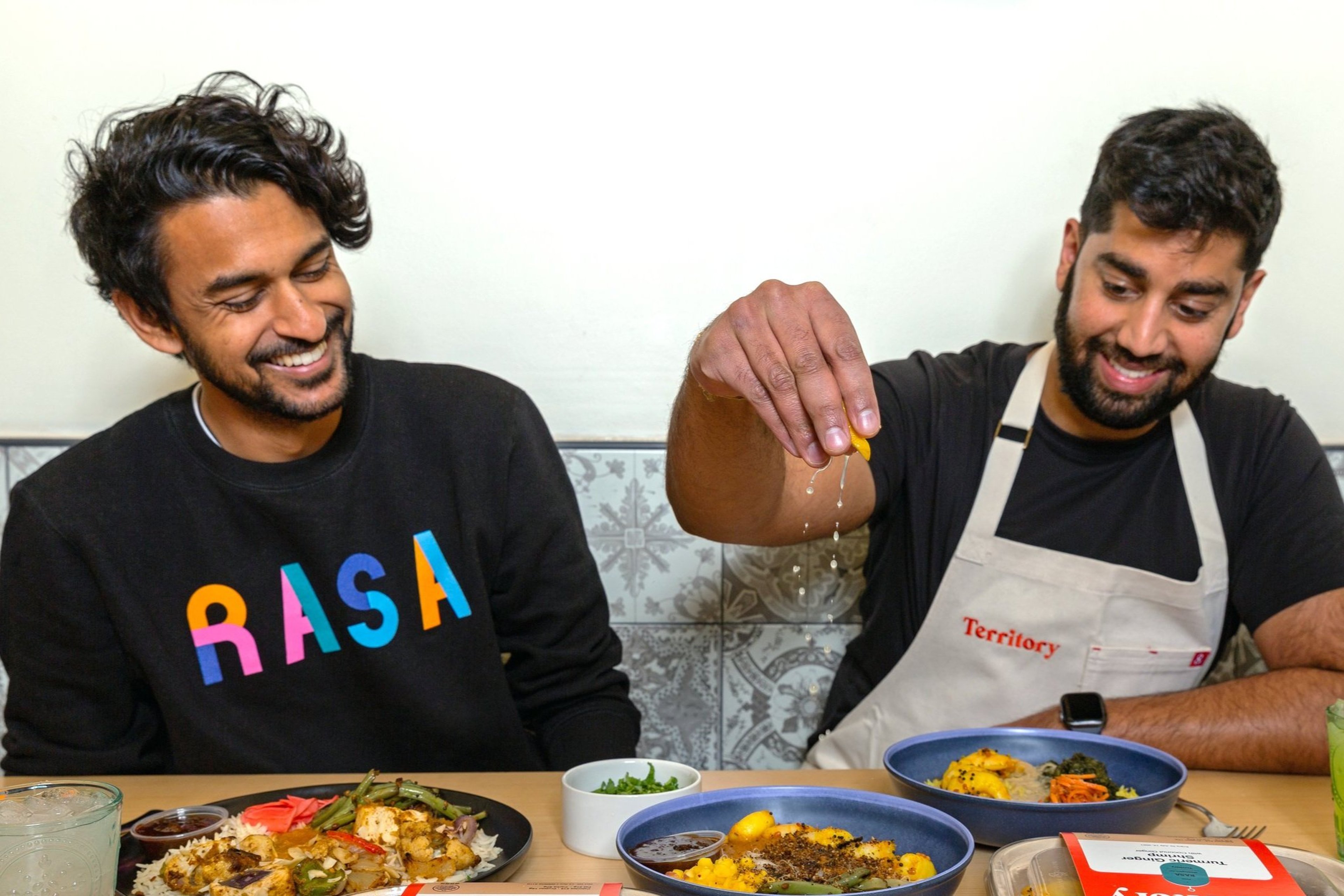 RASA team finalizing a healthy, vibrant meal