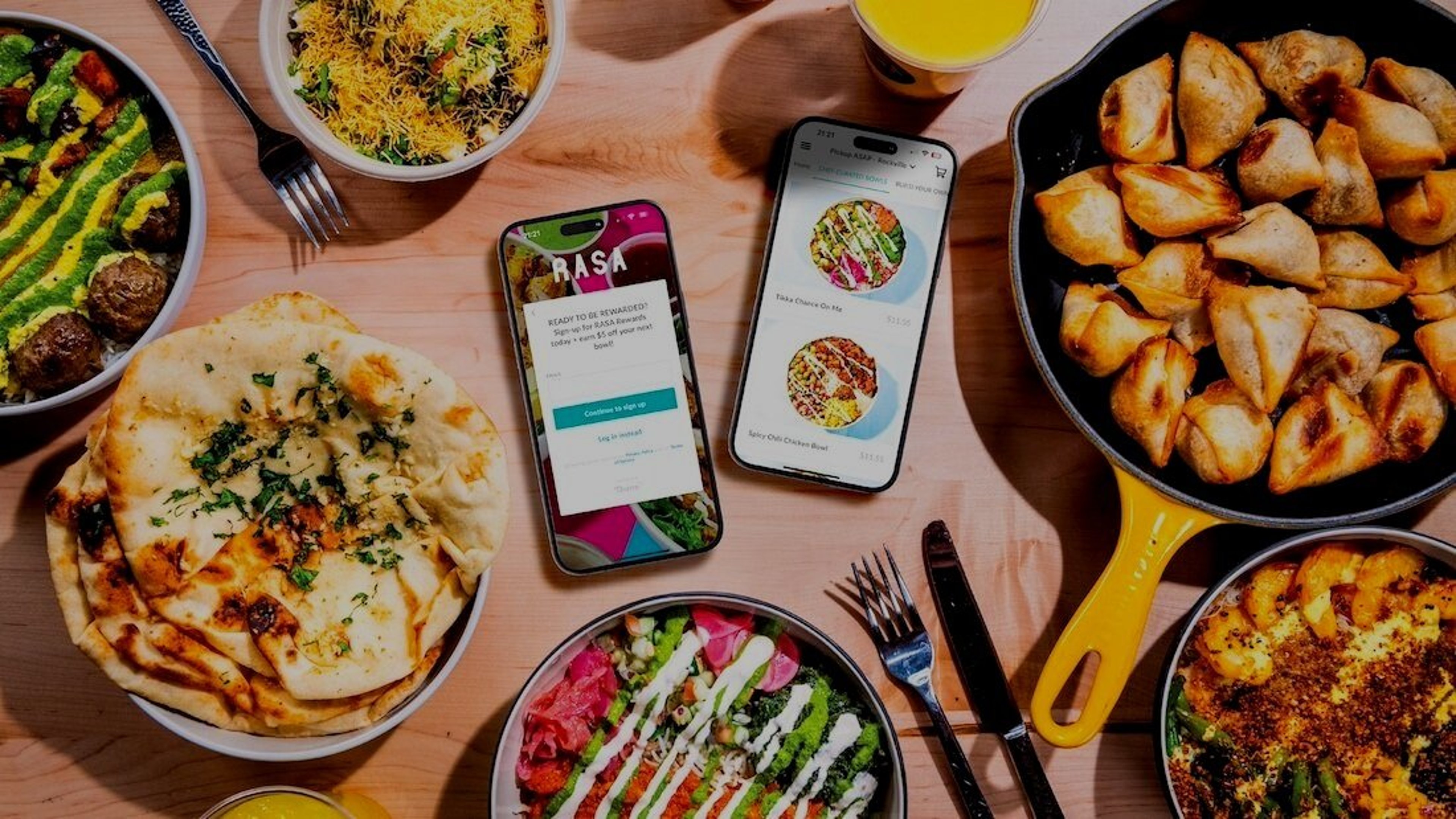 RASA Rewards promotional background