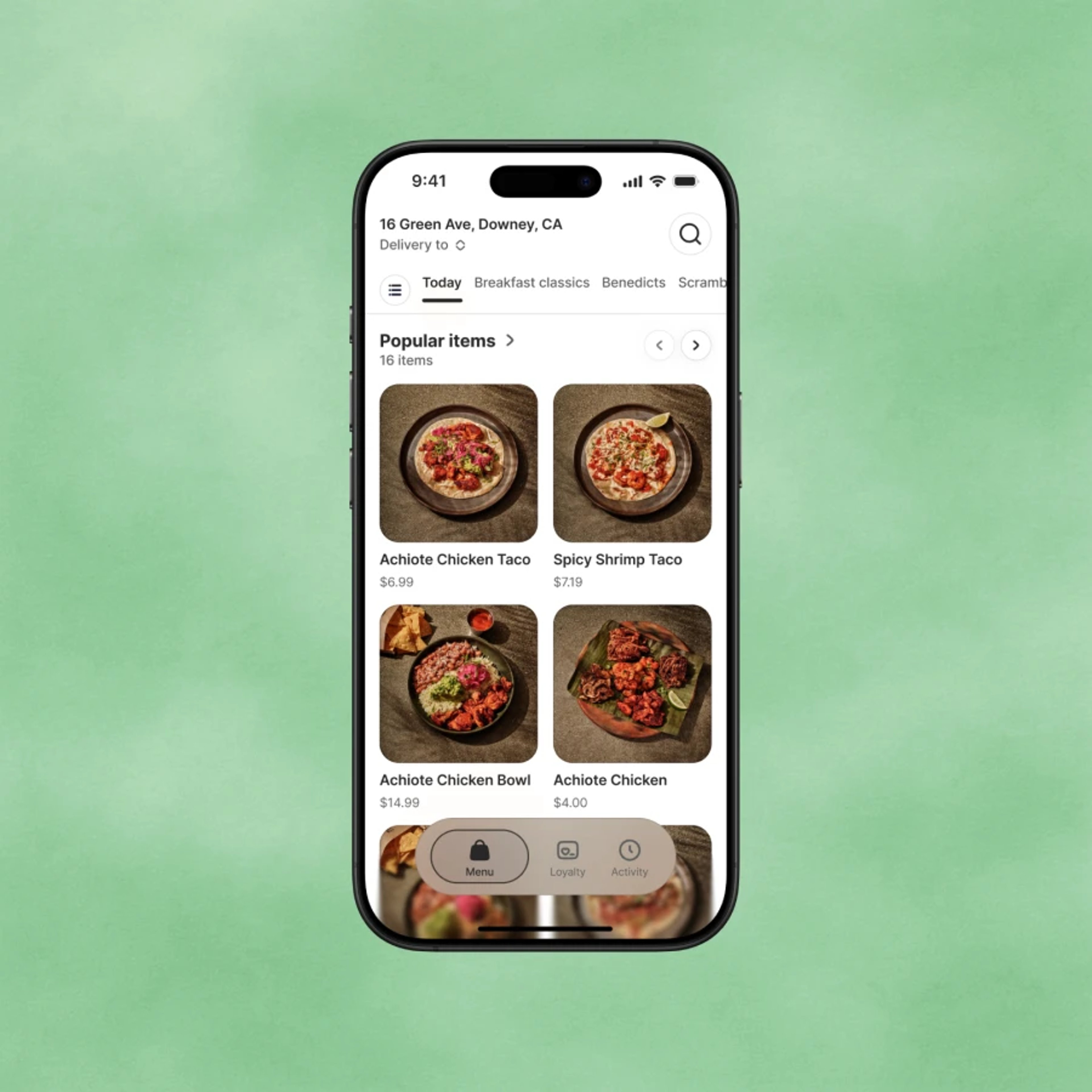 Online ordering
