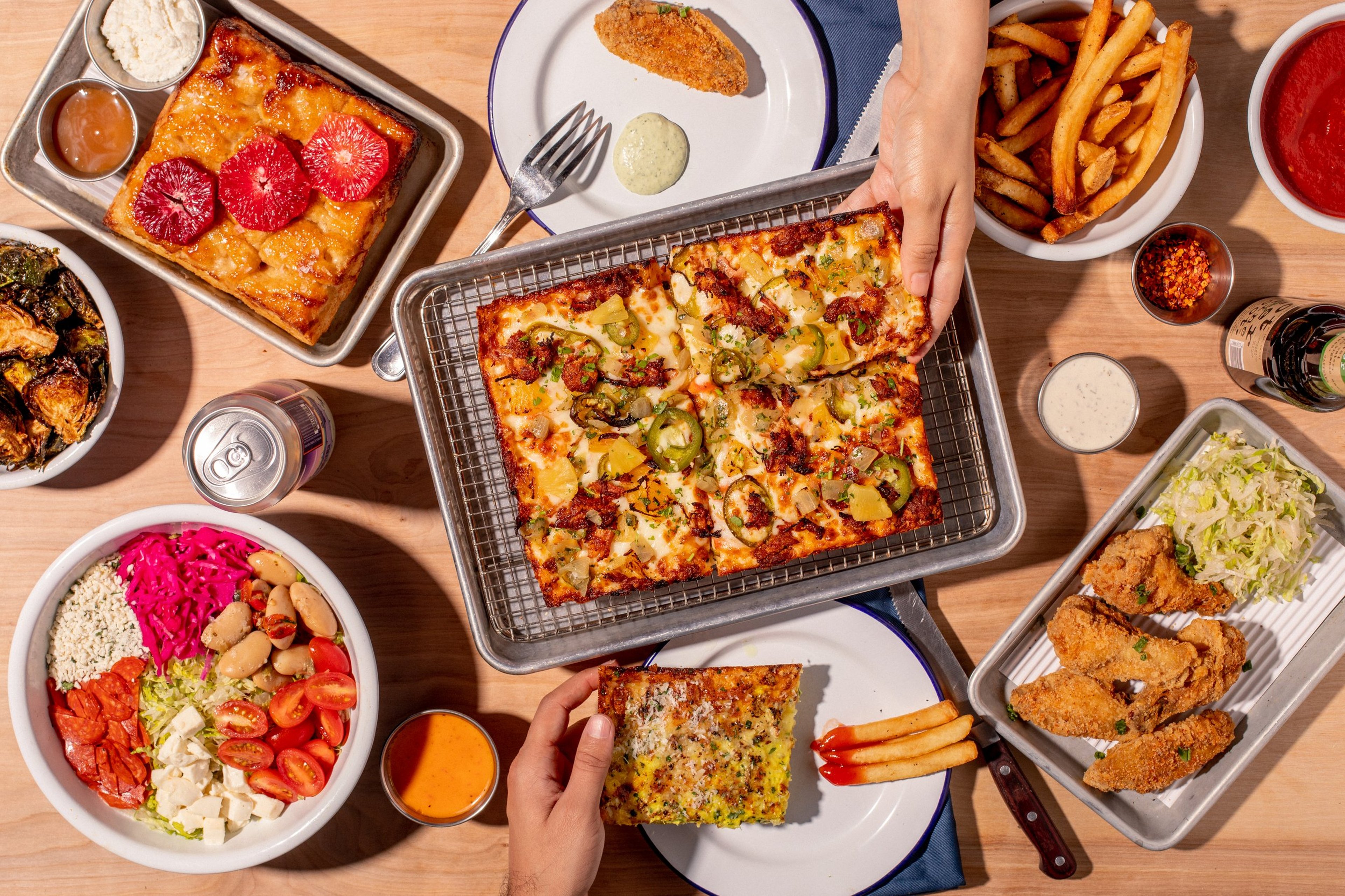 Square Pie Guys dining experience