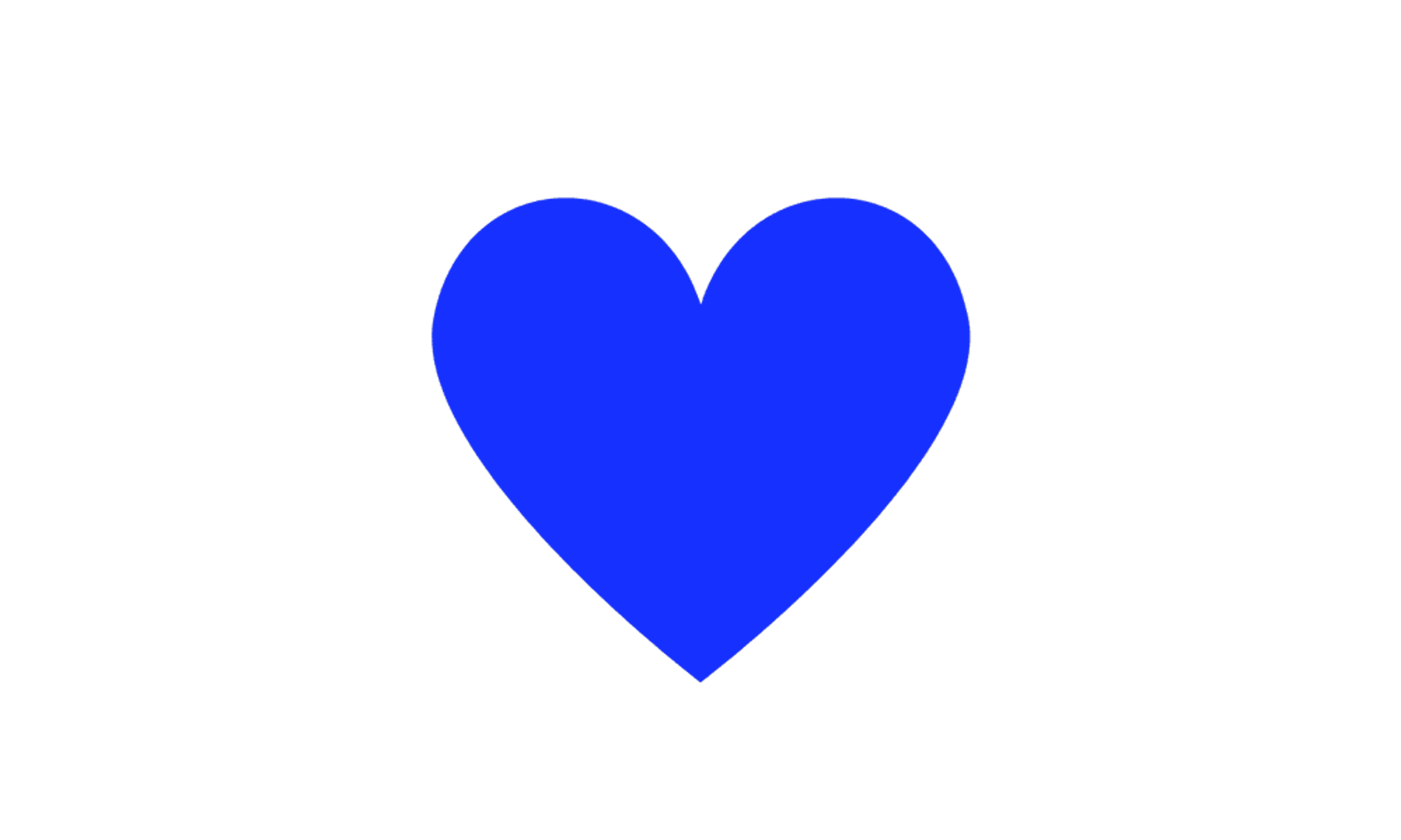 Blue heart icon
