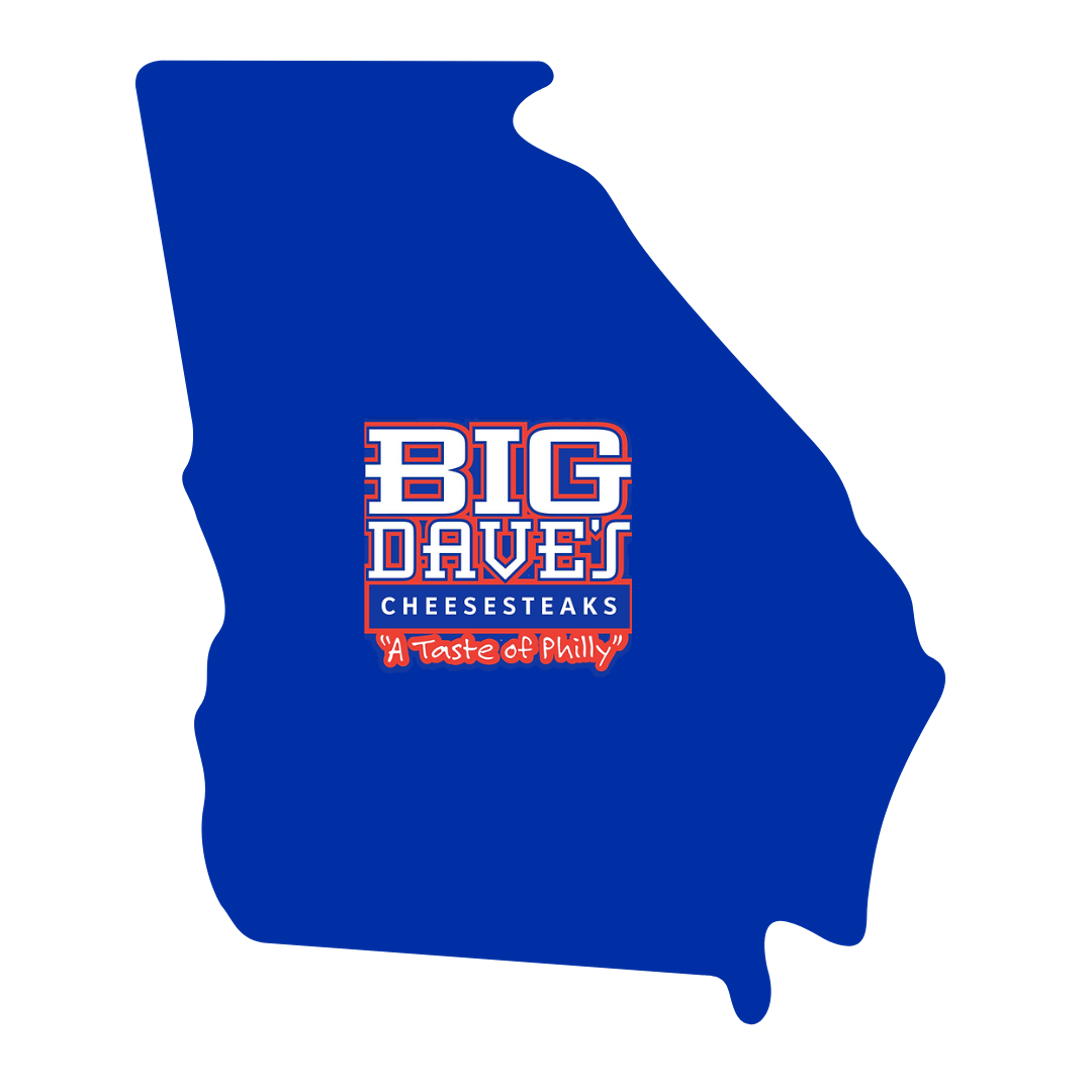 Georgia map with Big Dave's Cheesesteaks locations, promoting exciting career opportunities in the state.