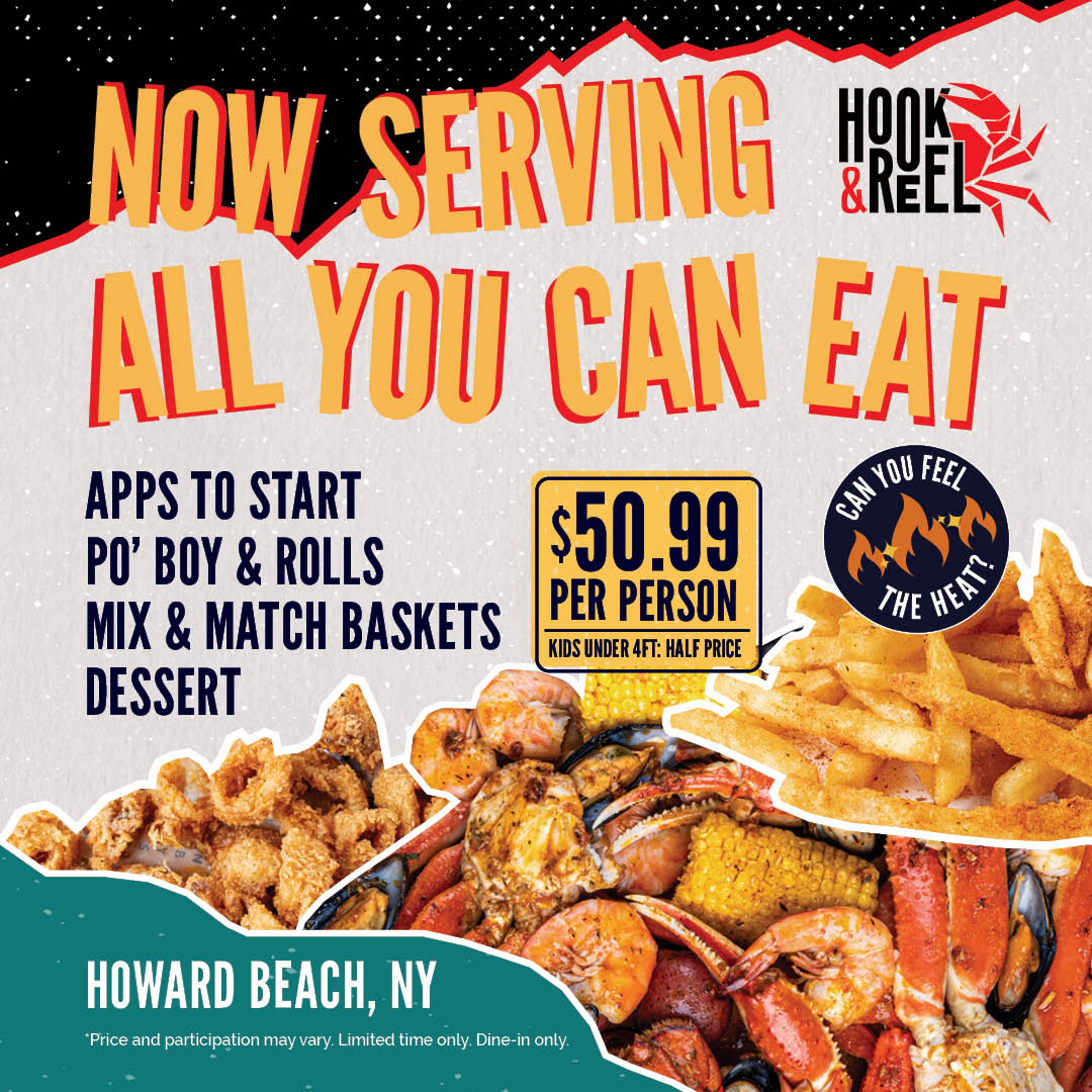 All You Can Eat seafood special