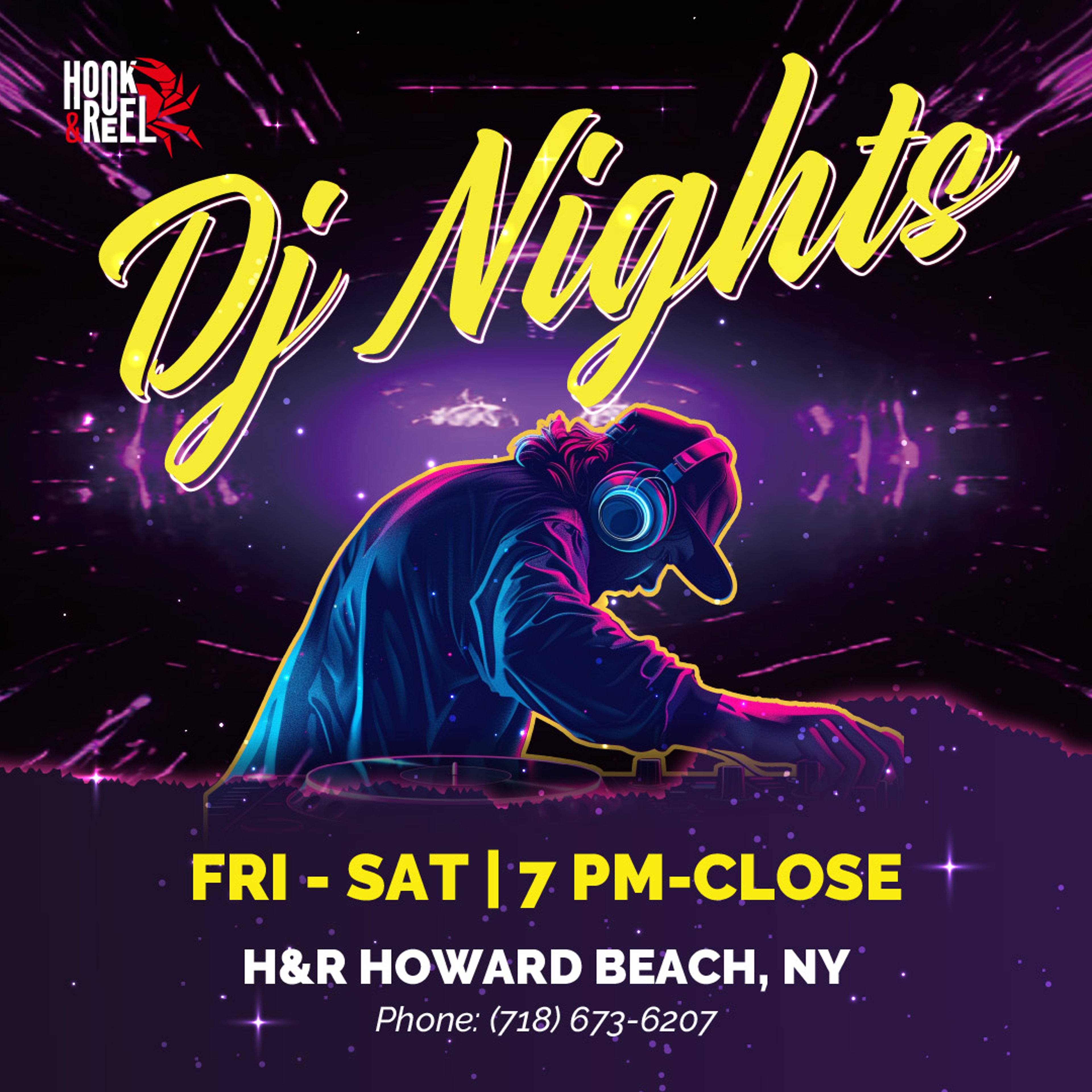 DJ Night at Hook & Reel Howard Beach