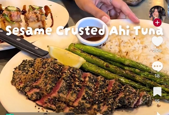 Sesame Encrusted Seared Ahi