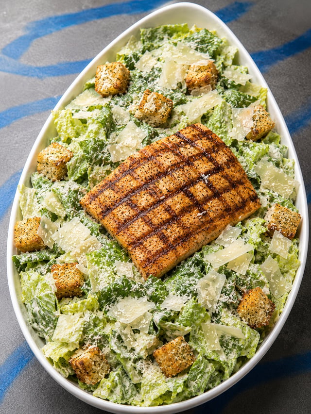 Salmon Caesar Salad