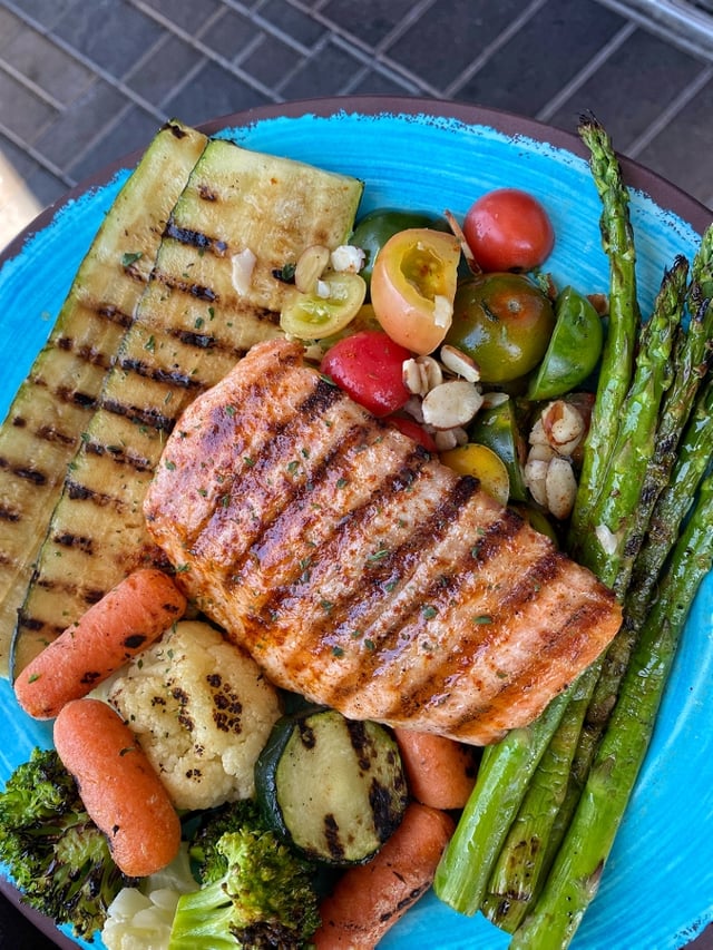 Salmon Keto Plate