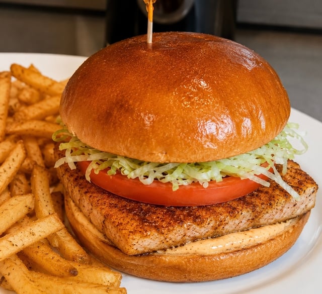 Seared Cajun Ahi Sandwich