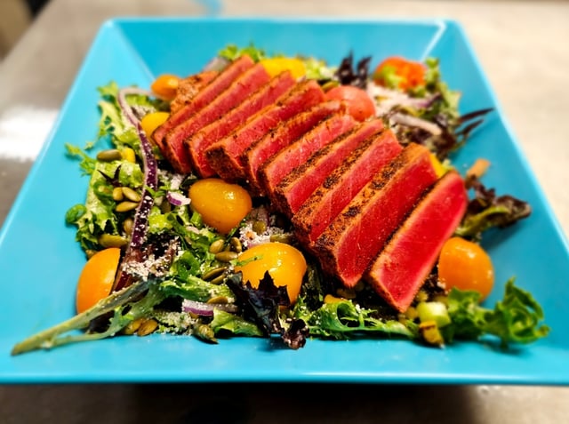 KETO MARINATED AHI TUNA POKE BOWL