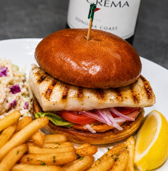 Halibut Steak Sandwich