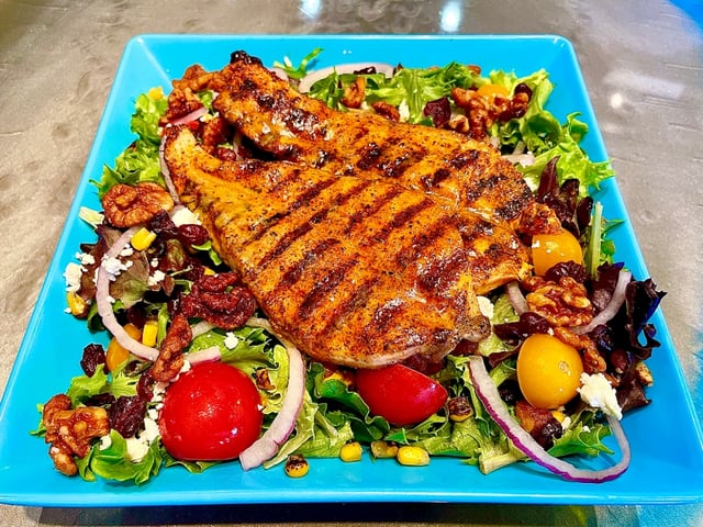 Blackened Salmon Salad